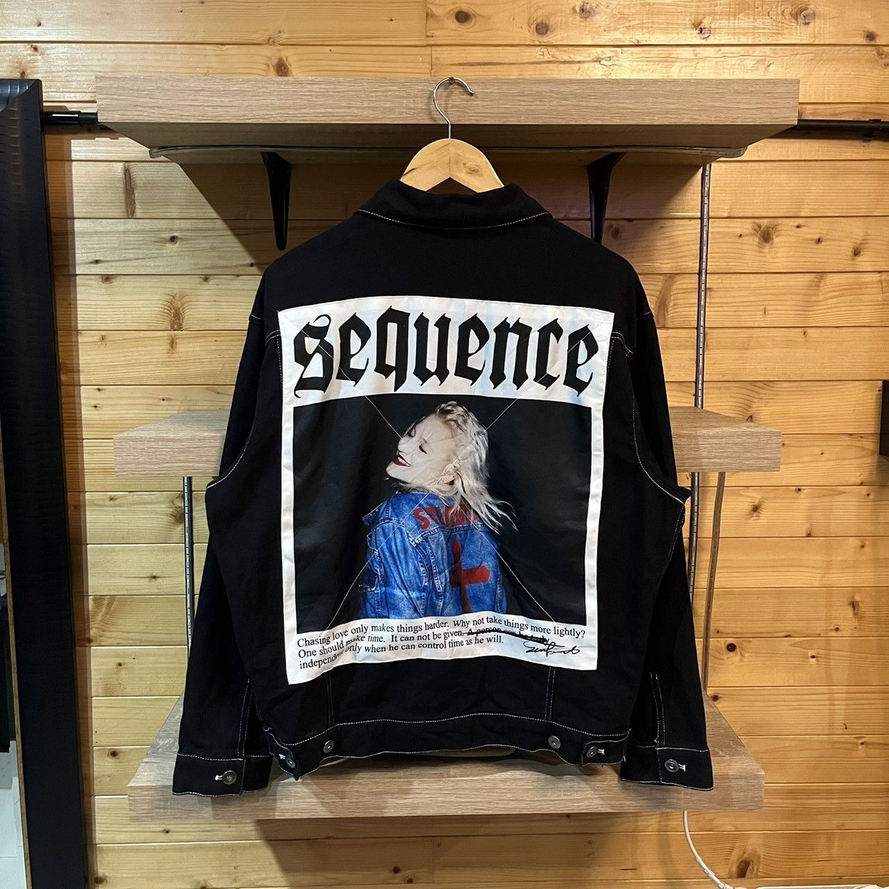 Japanese Brand sequence by b one soul black denim jacket Size US M / EU 48-50 / 2 - 3 Thumbnail