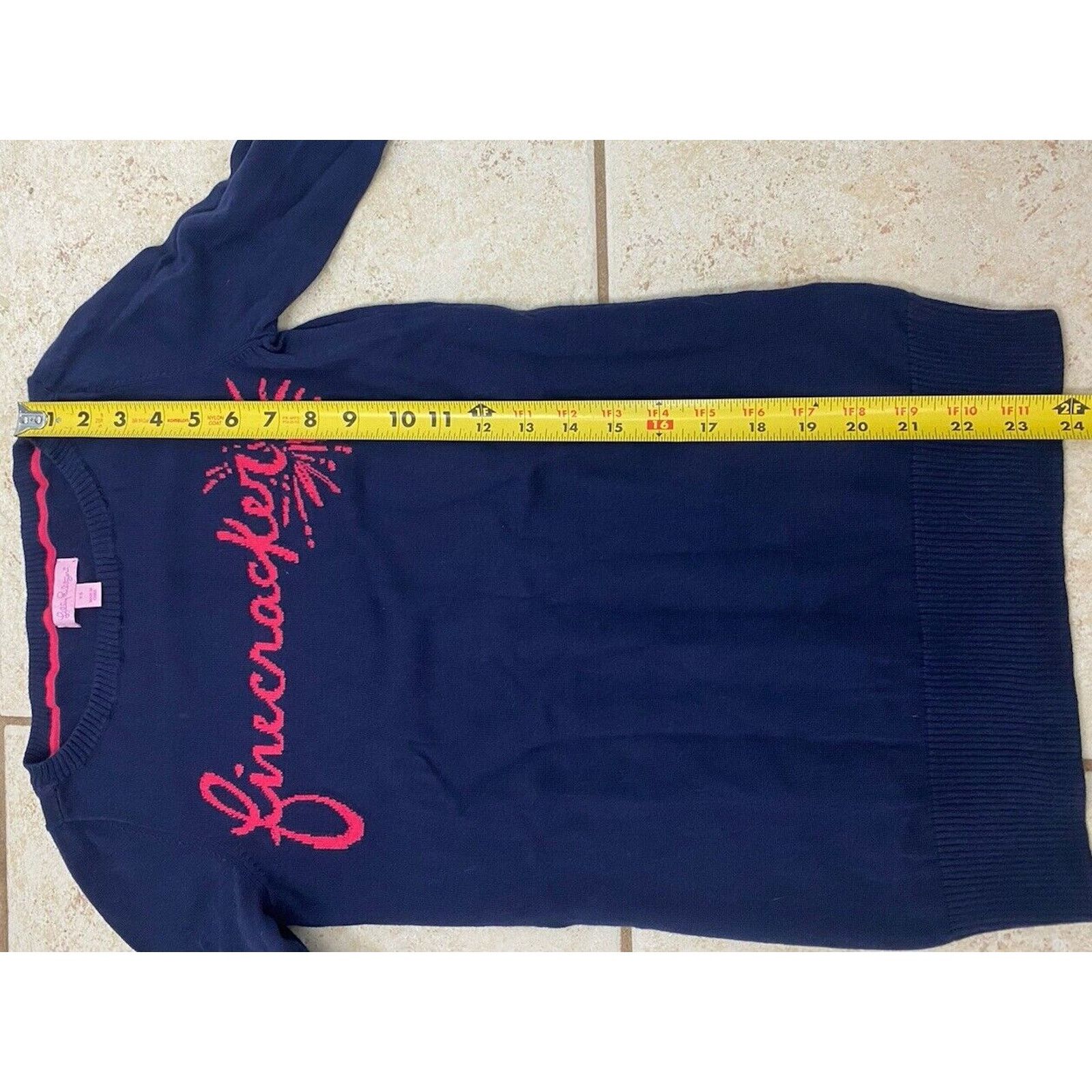 Lilly Pulitzer Lilly Pulitzer Marielle Firecracker Sweater Long Sleeve Size XS / US 0-2 / IT 36-38 - 8 Thumbnail
