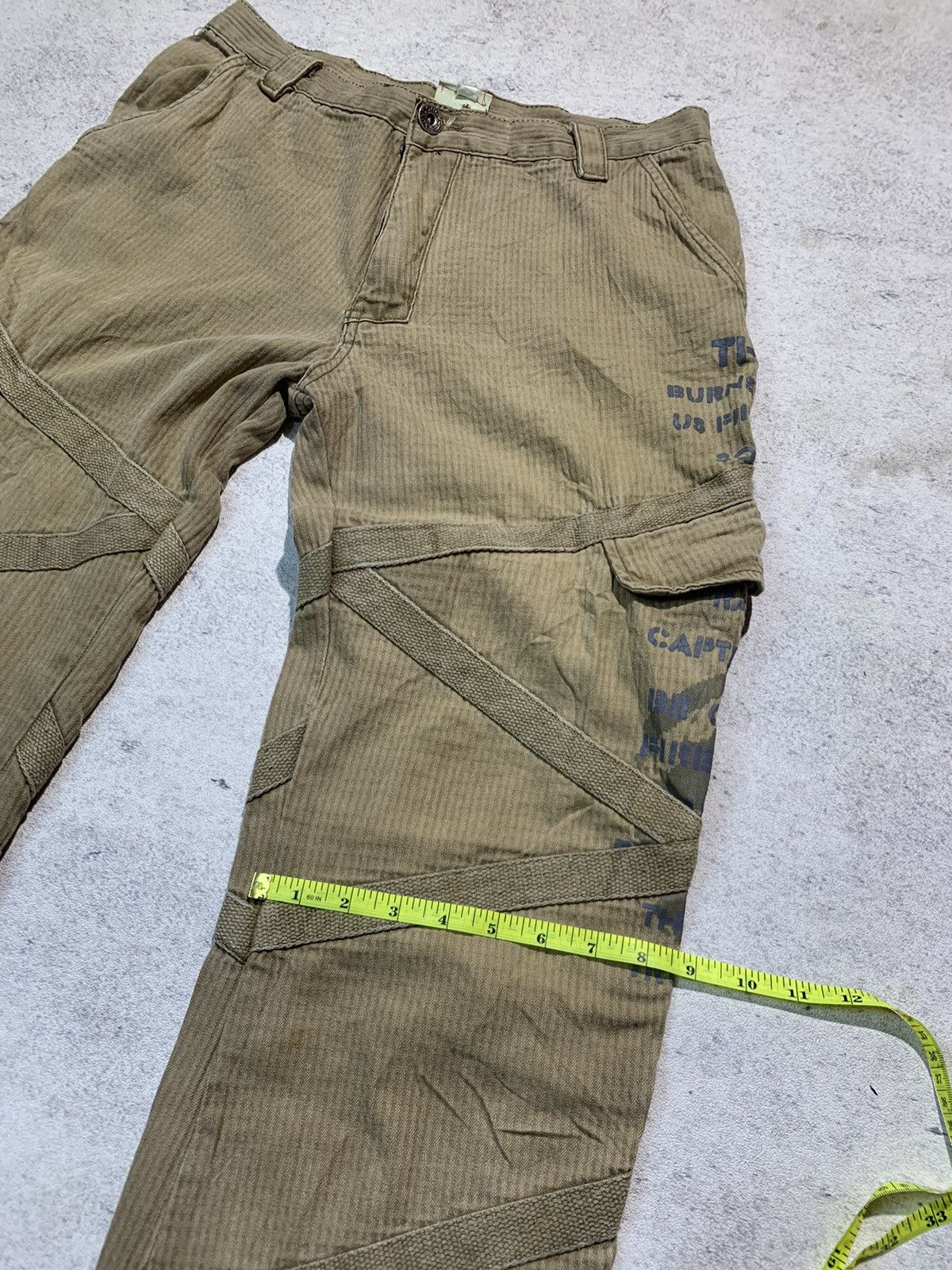 If Six Was Nine × PPFM × Tornado Mart Xunglong poem panelled hidden cargo pants Size US 32 / EU 48 - 13 Thumbnail