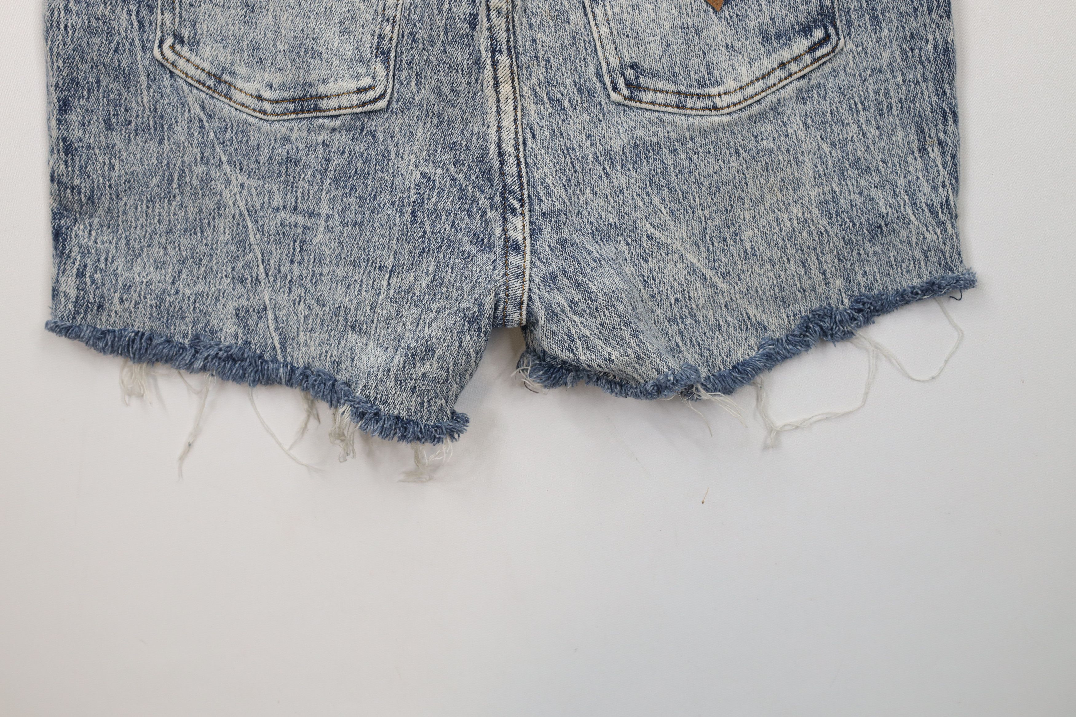 Vintage Vintage 90s Streetwear Acid Wash Cut Off Denim Jean Shorts Size 28" / US 6 / IT 42 - 12 Thumbnail