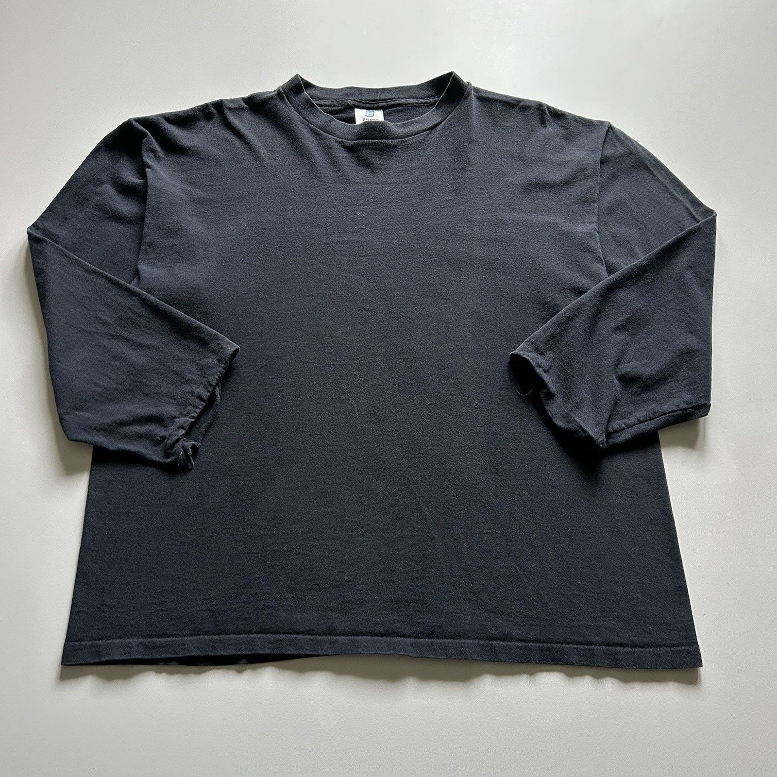 Vintage Faded Black Long Sleeve Shirt | Grailed