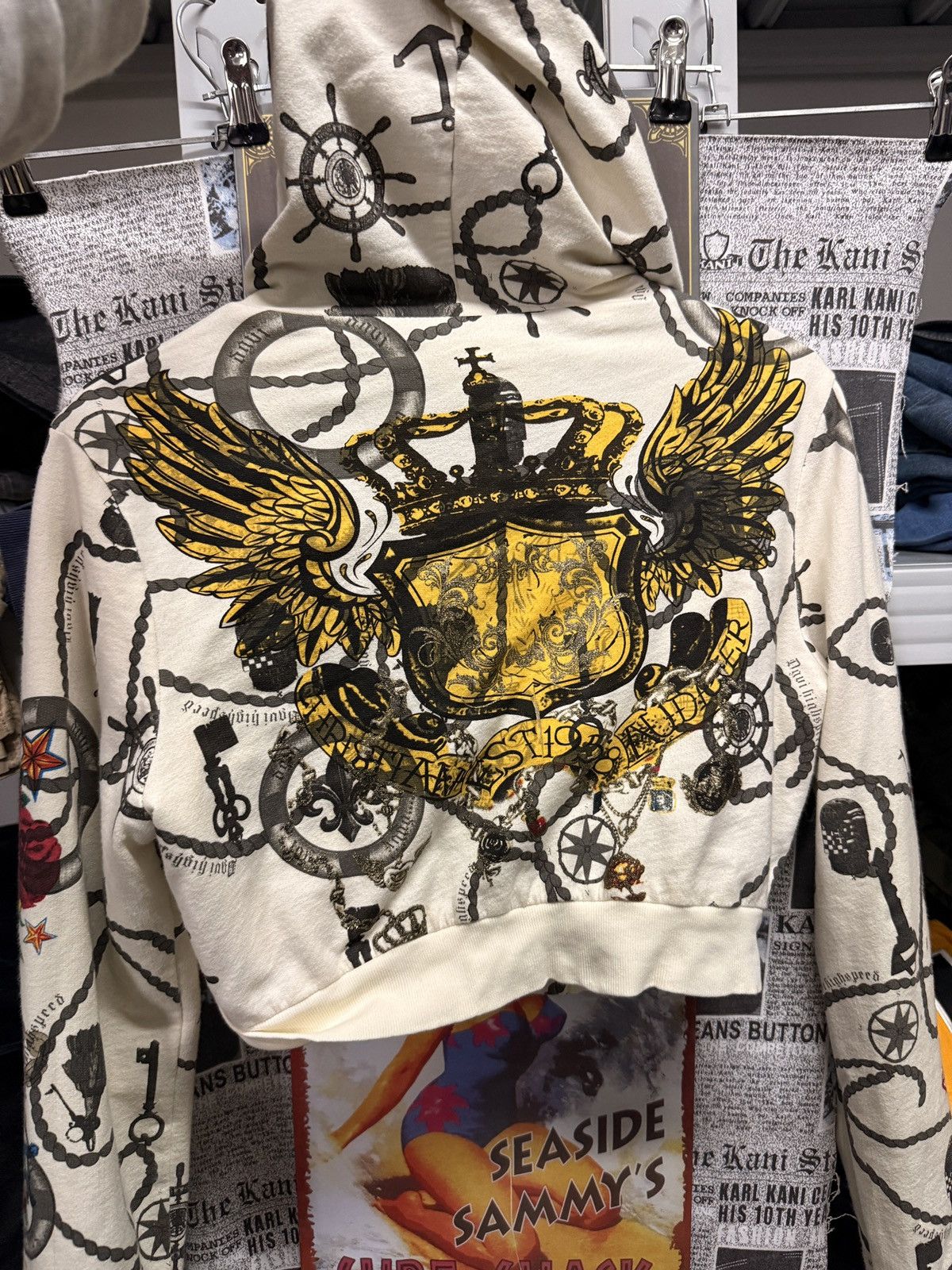 Ed Hardy ED hardy style. Spicy girl crop top hoodie Size M / US 6-8 / IT 42-44 - 3 Thumbnail