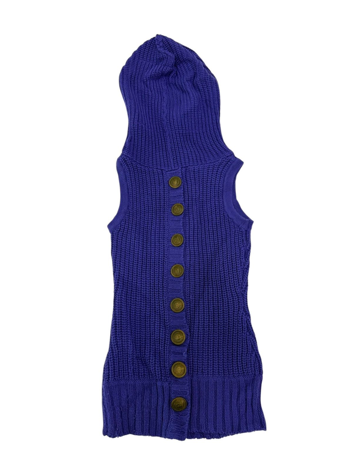 Japanese Brand D.I.A Studded Purple Knit Hoodie Size XS / US 0-2 / IT 36-38 - 4 Thumbnail
