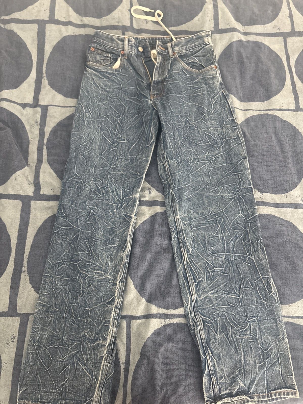 MM6 MM6 Blue pattern Jeans Size US 32 / EU 48 - 1 Thumbnail
