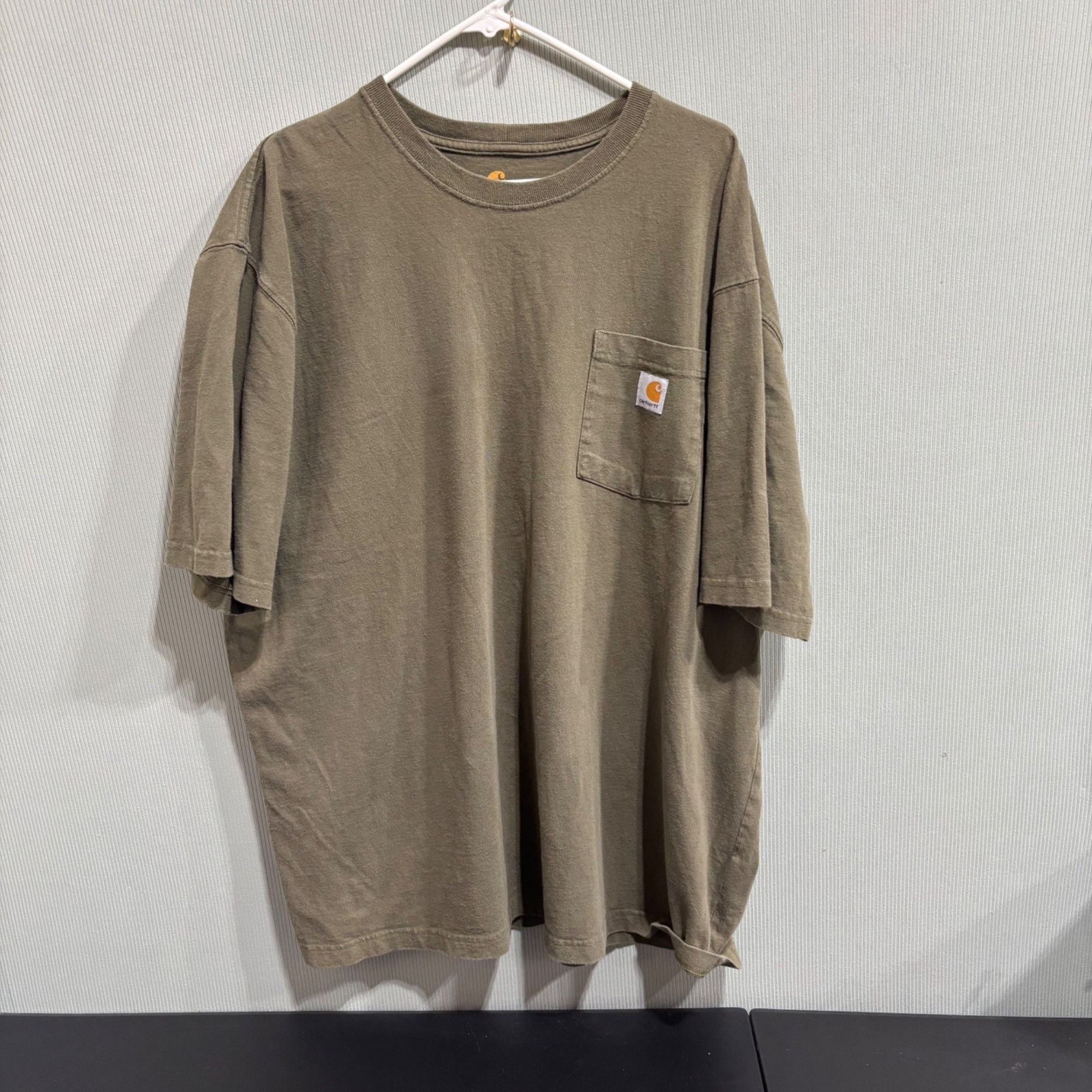 Carhartt Carhartt Mens Olive Green K87 Workwear Pocket T-Shirt 2XG Re Size US XXL / EU 58 / 5 - 1 Thumbnail