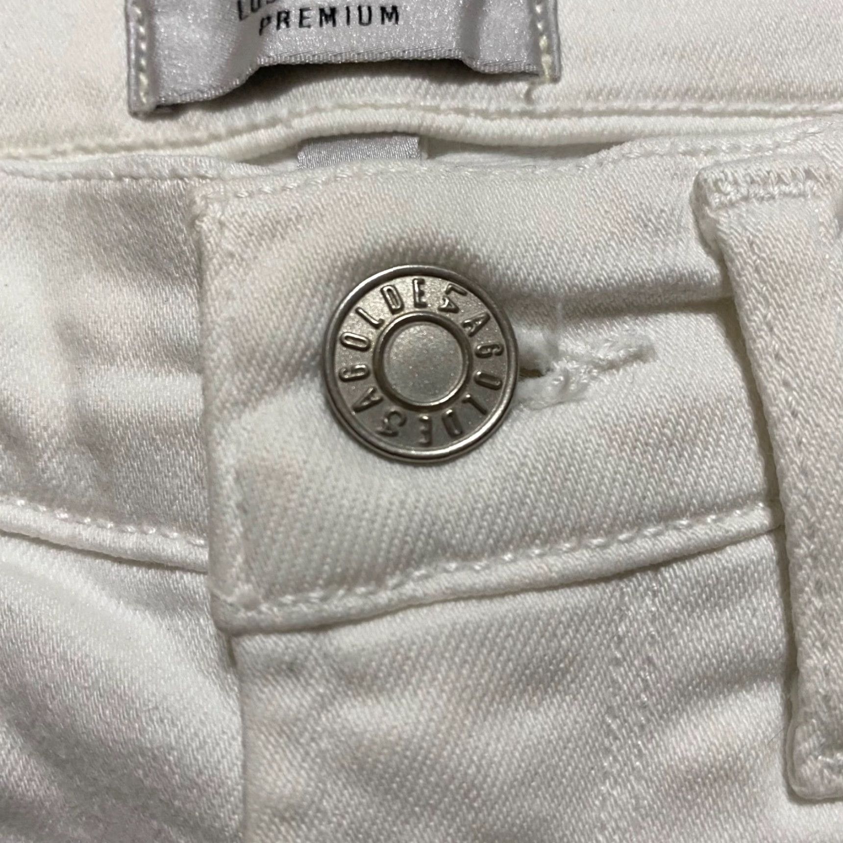 Agolde AGOLDE Womens Jeans White Light Wash 25 High Rise Slim Straight 5-Pocket Denim Size 42" / US 20 - 4 Thumbnail