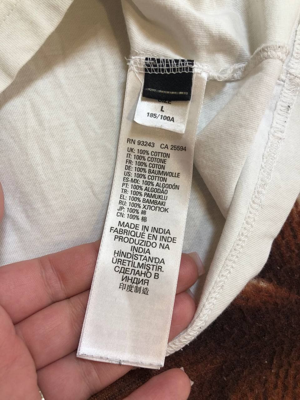 Diesel Diesel Men's White Graphic Print Short Sleeve T-Shirt Cotton Size US L / EU 52-54 / 3 - 3 Thumbnail