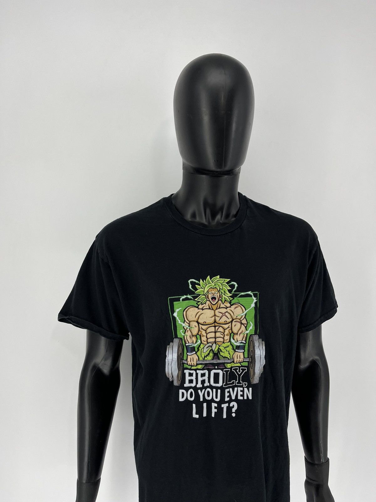 Anime × Cartoon Network × Vintage Dragon Ball Super Saiyan Legend Broly Gym Do You Even Lift Size US XXL / EU 58 / 5 - 4 Thumbnail