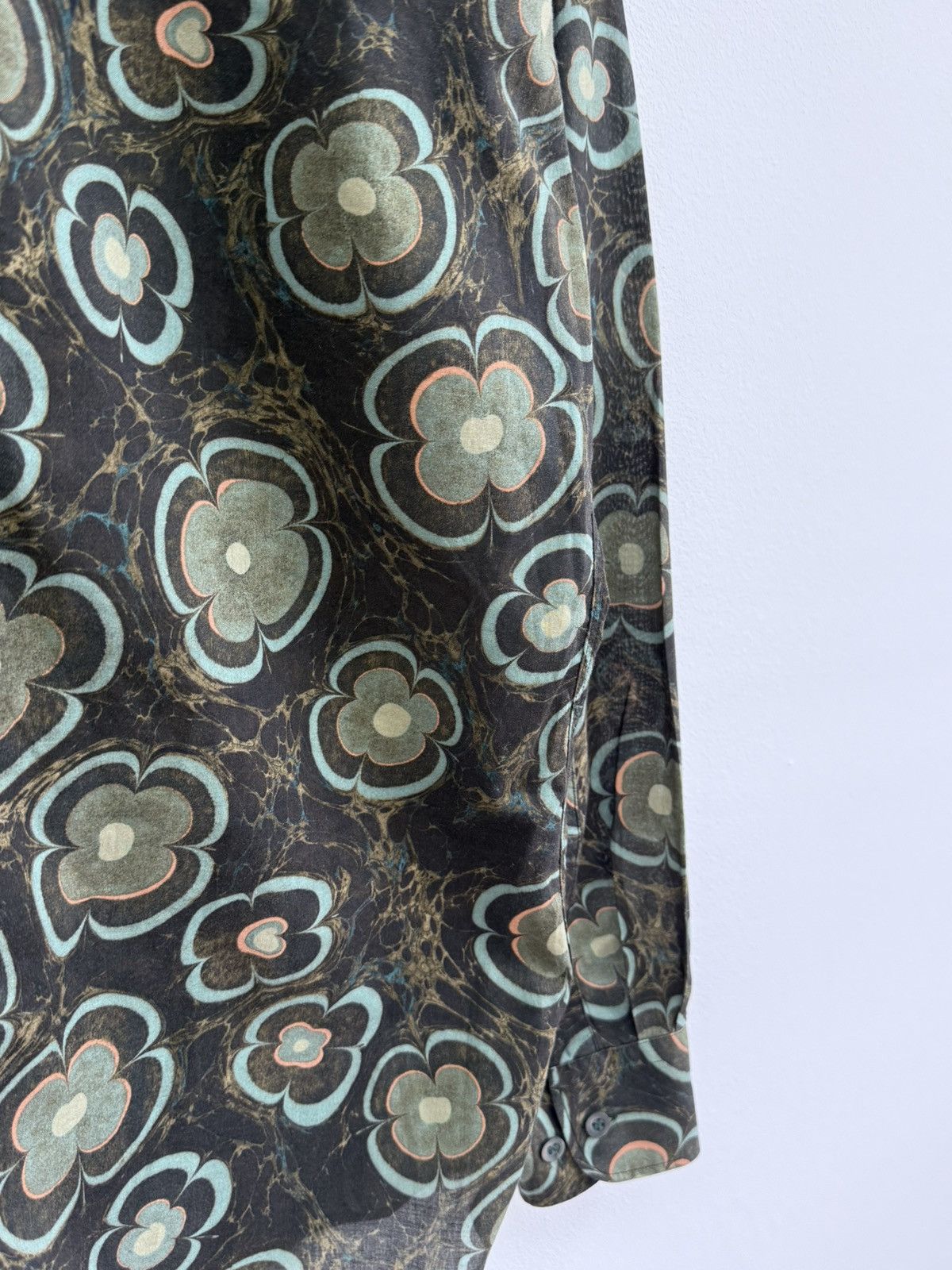Dries Van Noten Dries Van Noten Floral Print Button Up Shirt Size US M / EU 48-50 / 2 - 12 Thumbnail
