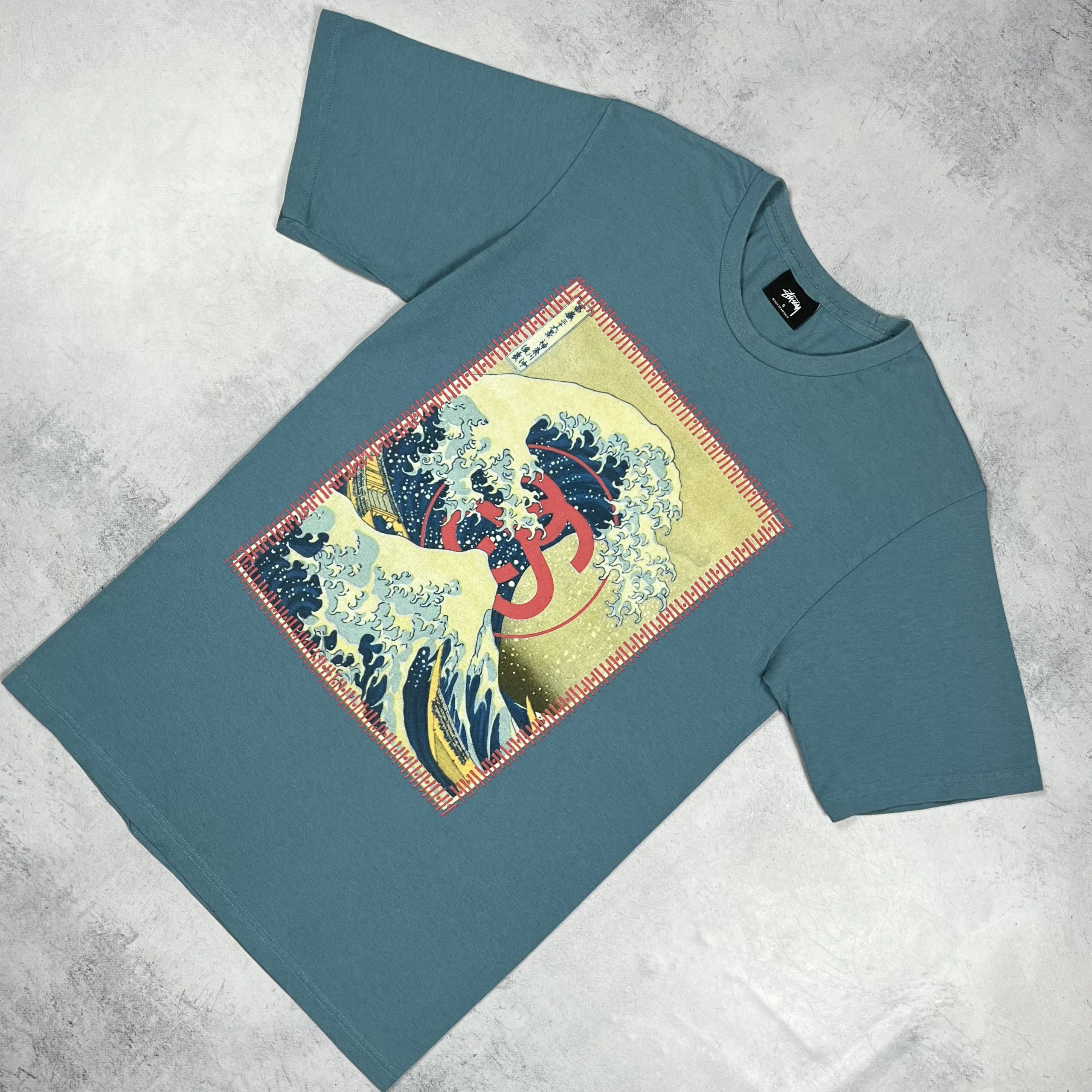 Stussy Vintage Stussy Wave Art Big Logo T Shirt 00’s Size US S / EU 44-46 / 1 - 1 Thumbnail