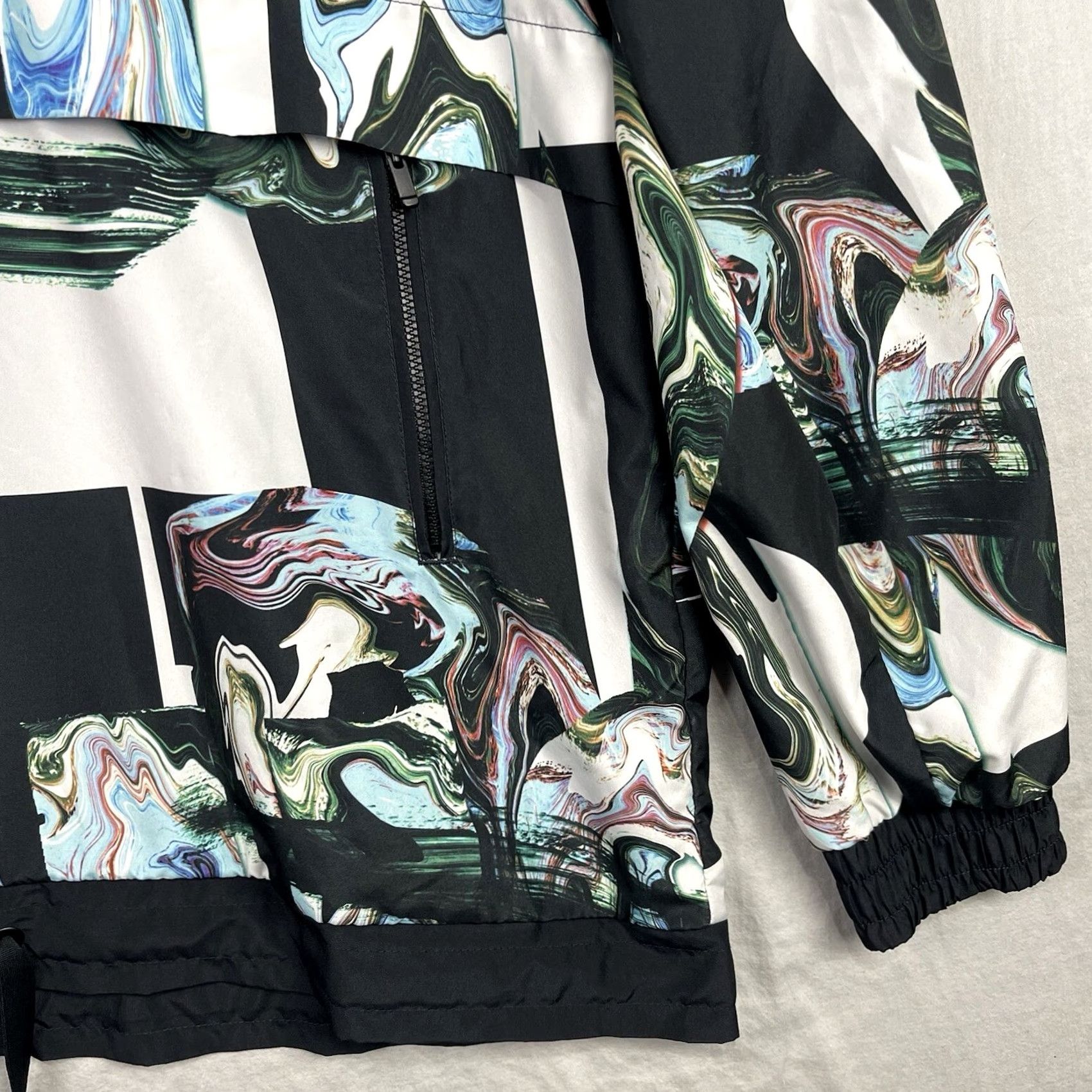 Nike Nike Windrunner Jacket Womens XL Black Marble Windbreaker Half Zip Hooded BQ6783-010 Size XL / US 12-14 / IT 48-50 - 4 Thumbnail