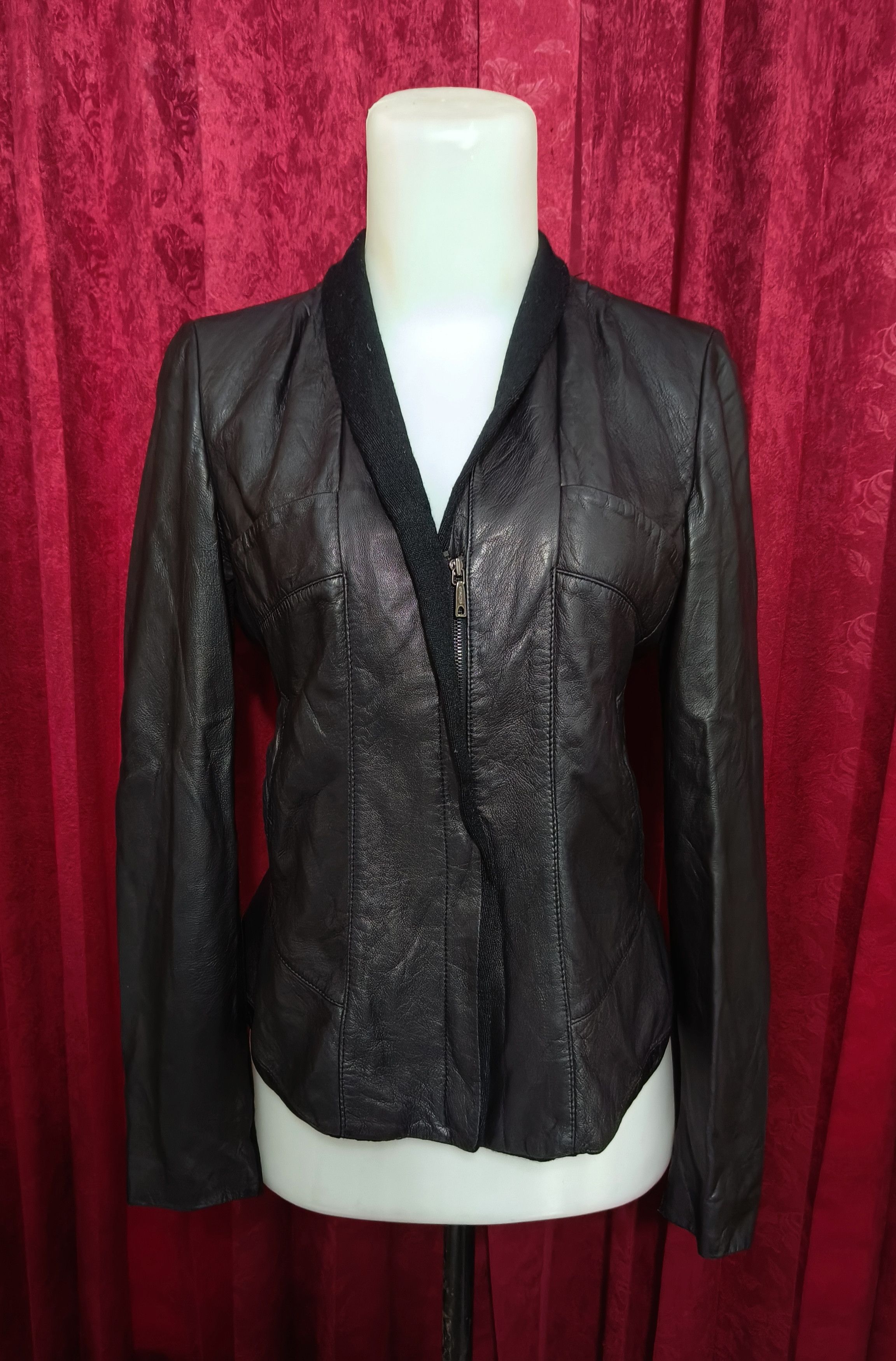 Vintage Vintage Y2K SHE'S MISS Women's Sheepskin Leather Jacket Size S / US 4 / IT 40 - 7 Thumbnail