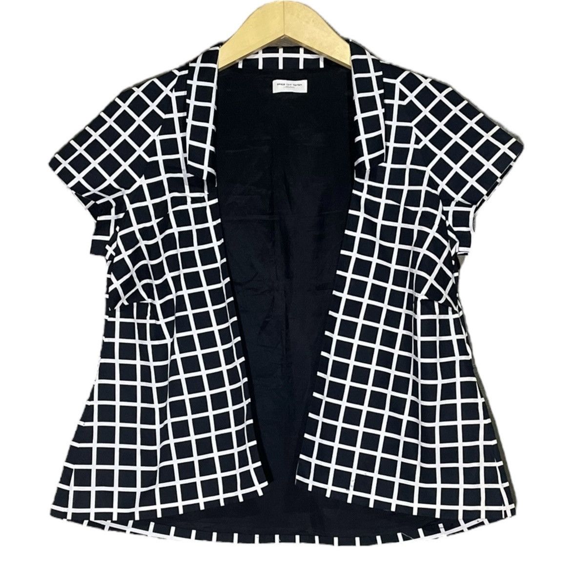 Designer × Dries Van Noten Dries Van Noten Blouse Plaid Print Size M / US 6-8 / IT 42-44 - 1 Thumbnail