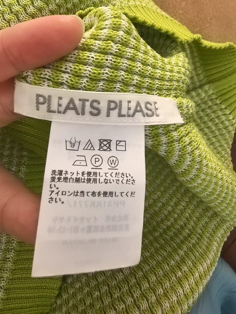 Issey Miyake Issey Miyake size:one size Green pleated vest Size M / US 6-8 / IT 42-44 - 3 Thumbnail
