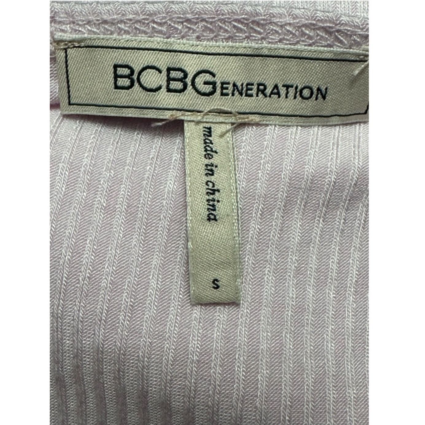 Other BCBGeneration Bodysuit Surplice Front Ribbed Tie Pink S NWOT Size S / US 4 / IT 40 - 9 Thumbnail