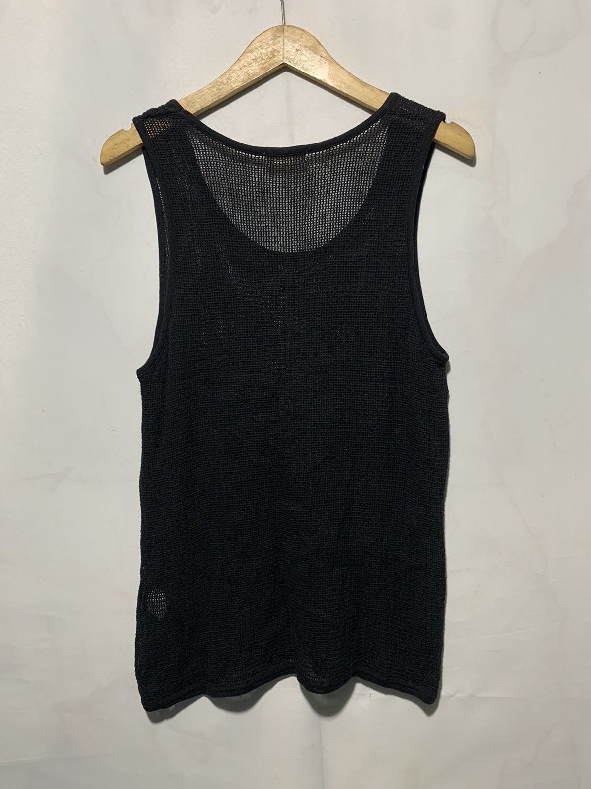 20471120 2000s Power to the people mesh knit web tanktop punk styled Size US L / EU 52-54 / 3 - 5 Thumbnail