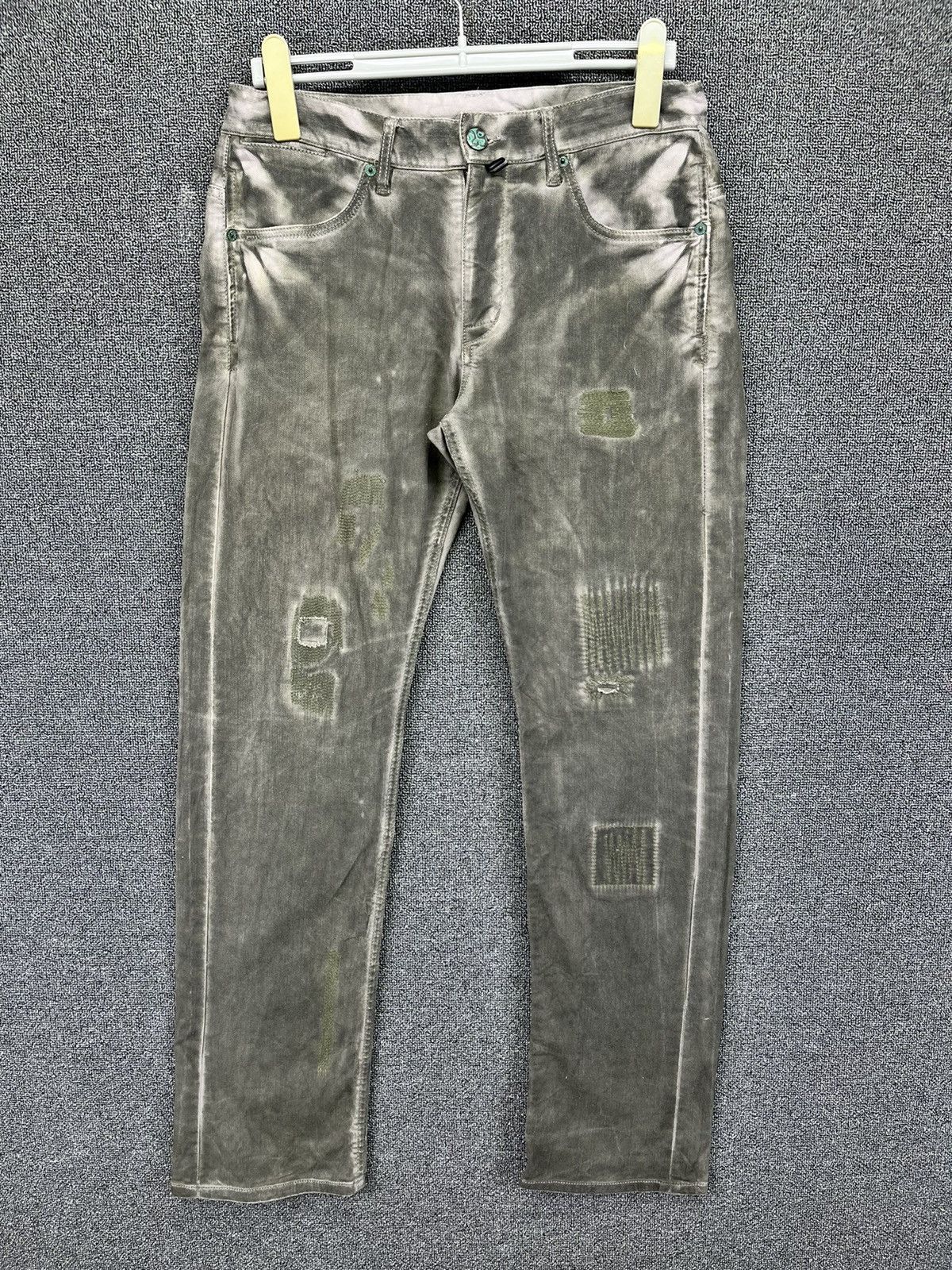 Japanese Brand Vintage 291295 Homme Punk Rare Trashed Jeans Denim Pants Size US 32 / EU 48 - 1 Thumbnail