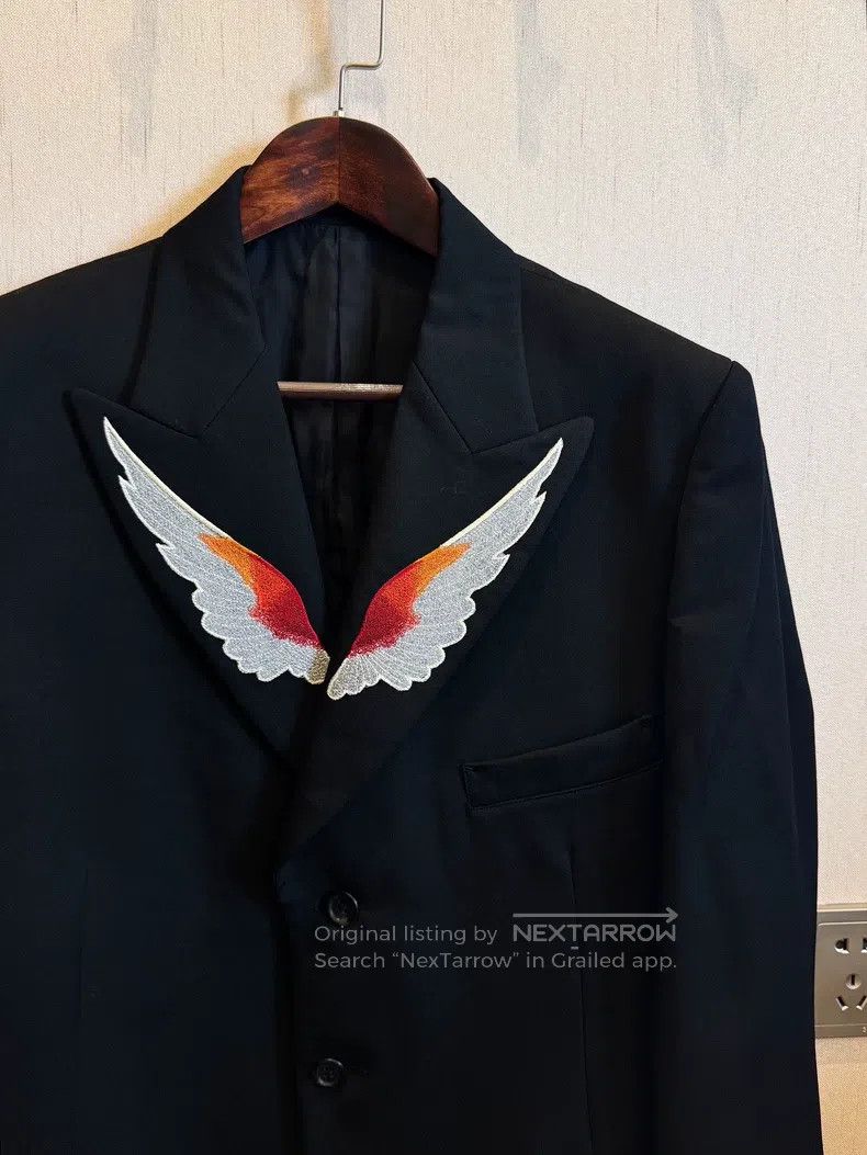 Yohji Yamamoto Yohji Yamamoto size 3 02 AW Wings blazer Size 48R - 2 Thumbnail