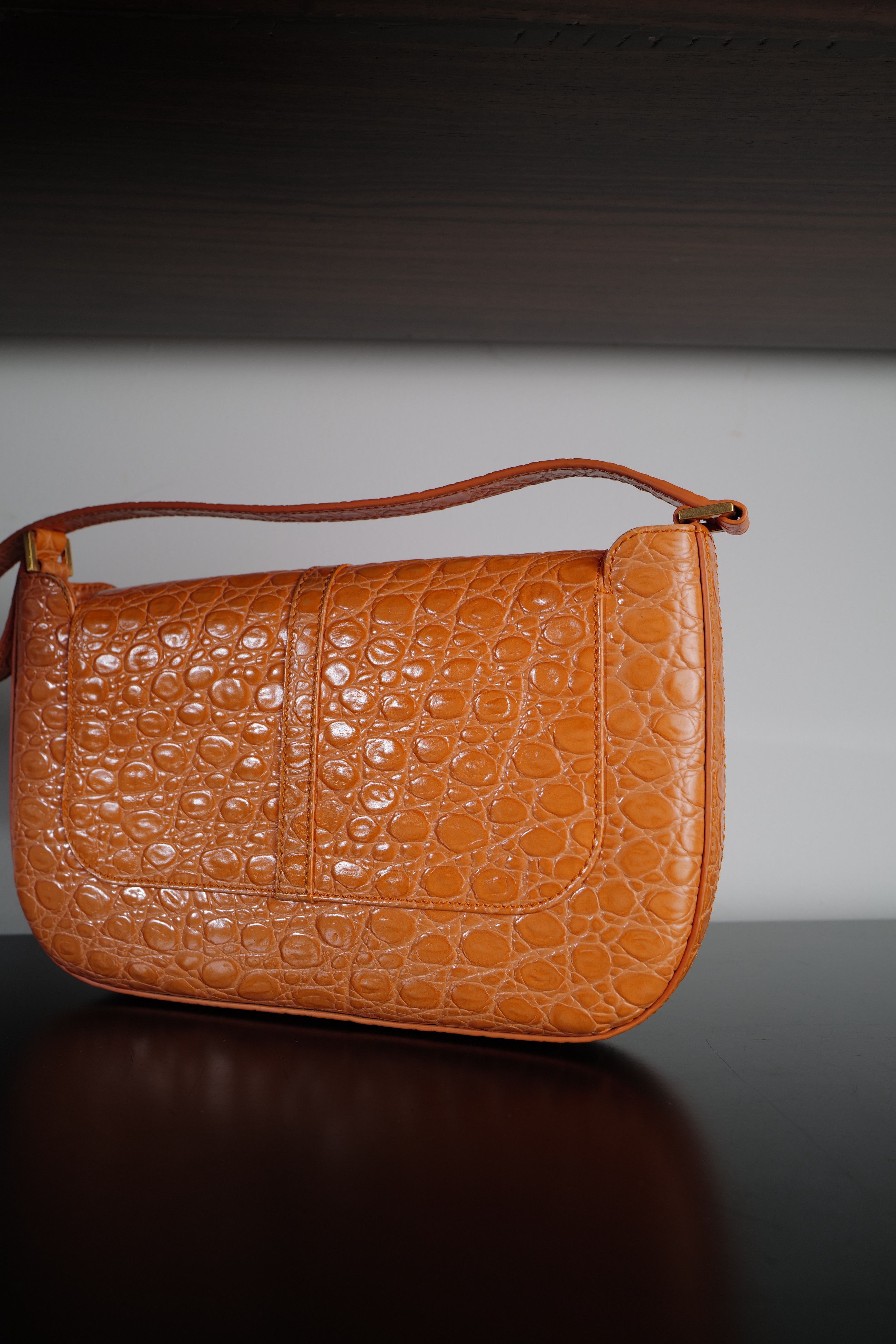 By Far BY FAR MIRANDA PAPAYA CROCO Size ONE SIZE - 11 Thumbnail