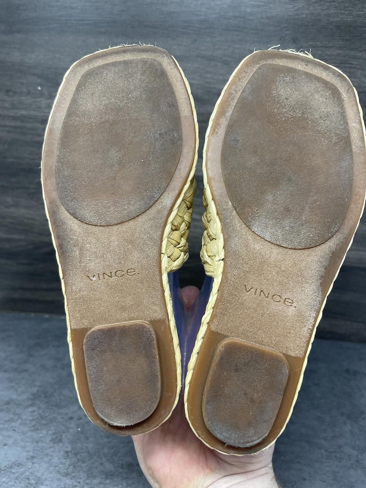 Vince Vince Sandals Womens Size 4 (35) Rumi Raffa Slides Size US 4 / IT 34 - 7 Thumbnail