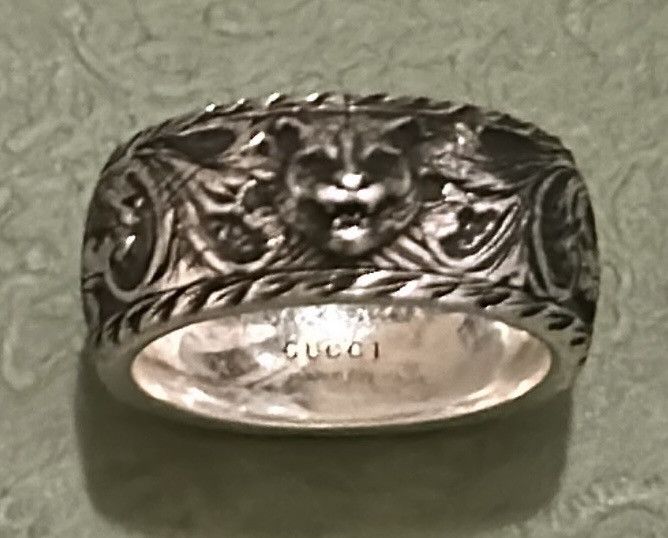 Gucci Gucci Feline Head Sterling Silver Ring Size ONE SIZE - 3 Thumbnail