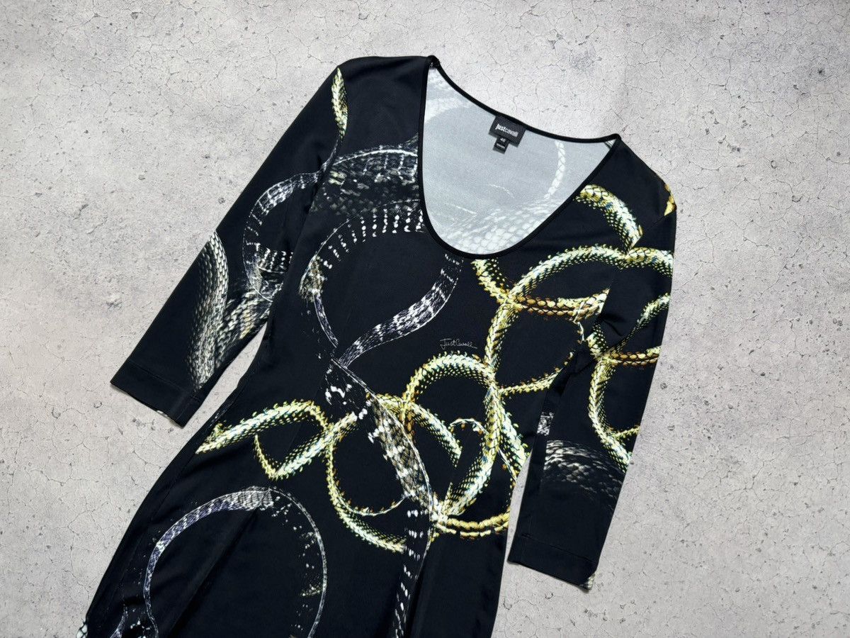 Just Cavalli Just Cavalli Snake Print Maxi Dress Luxury Vintage 00’s Y2K Size L / US 10 / IT 46 - 5 Thumbnail