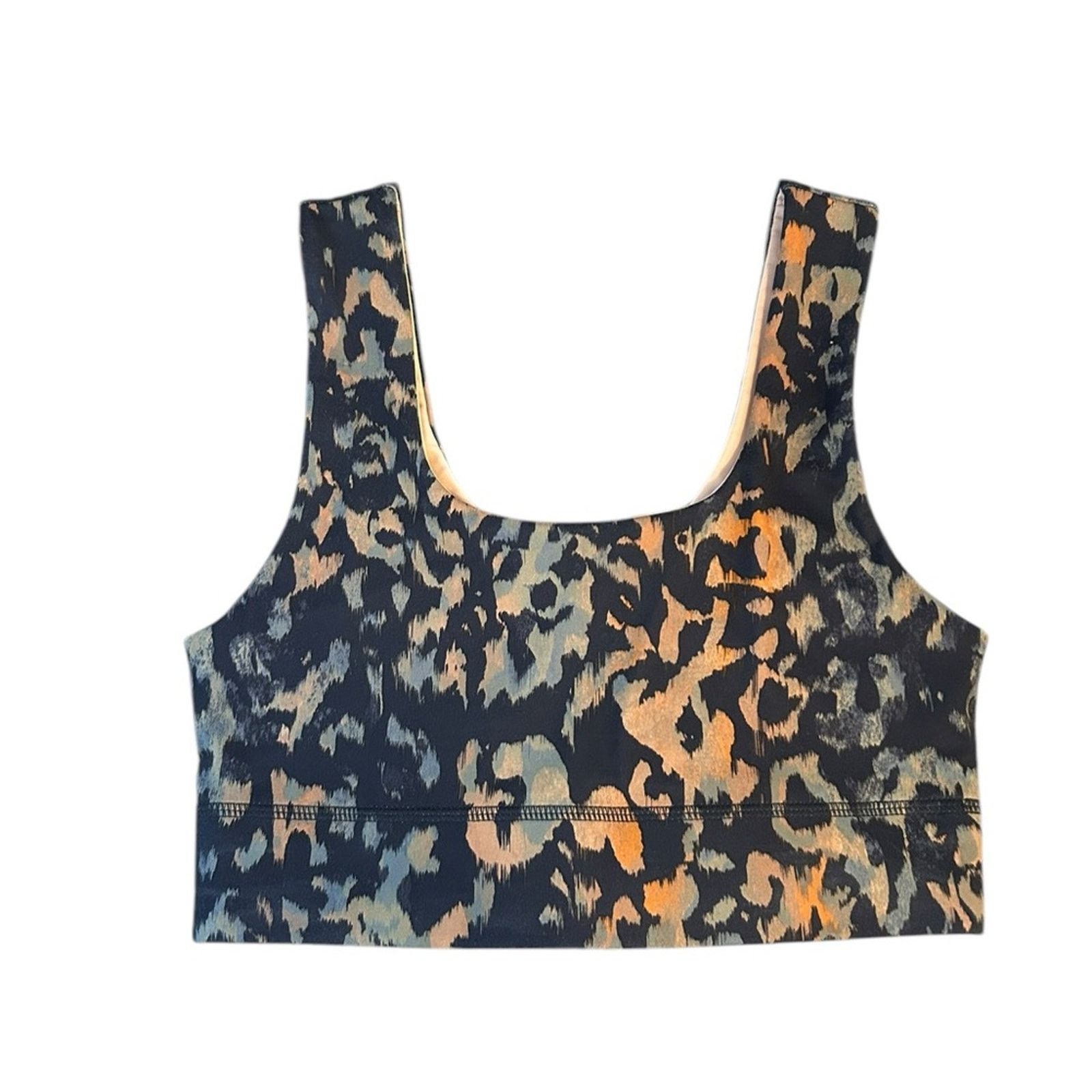 Fabletics Fabletics Cheetah Print Harlow Reversible Sports Bra Size ONE SIZE - 1 Thumbnail