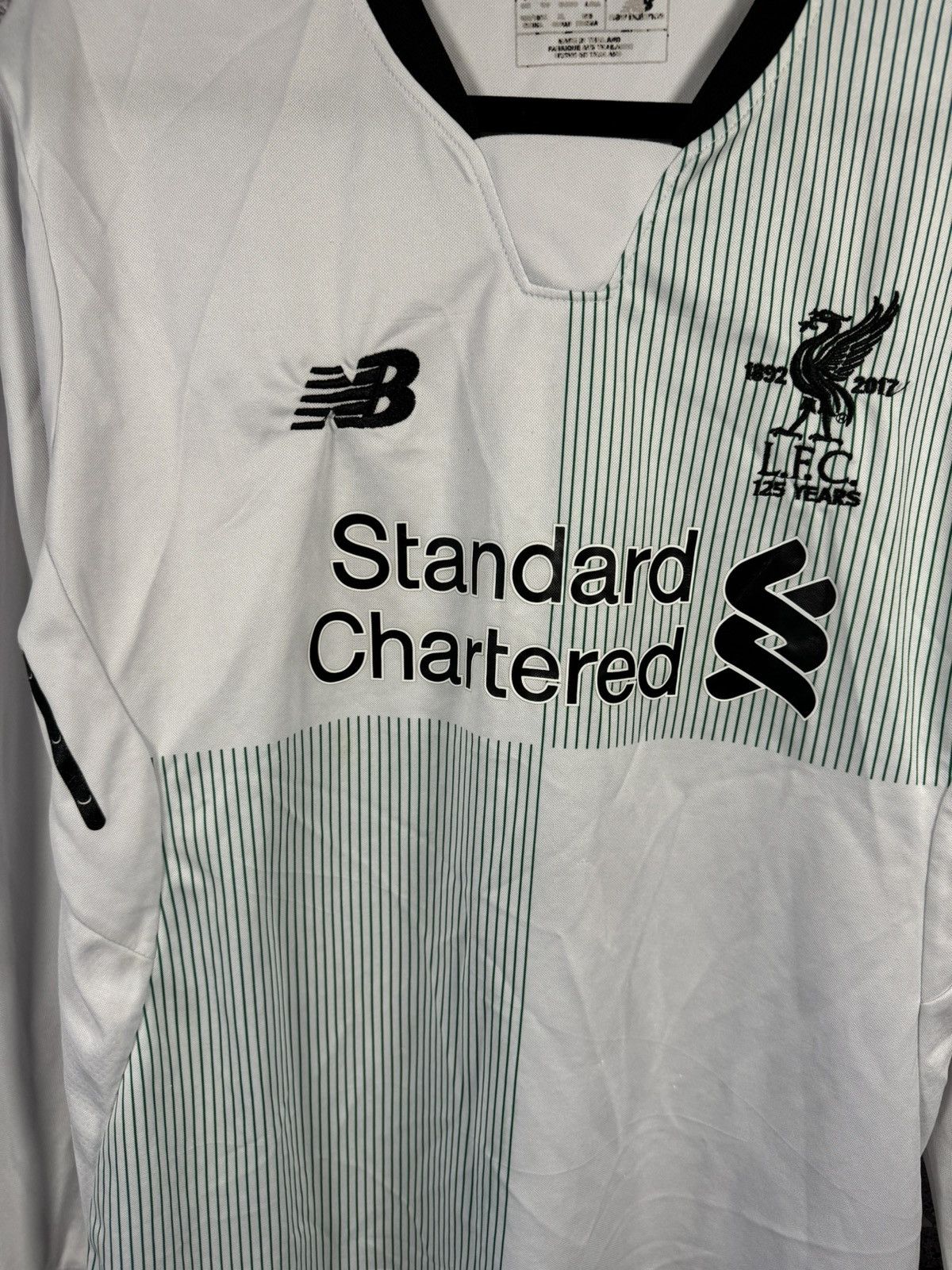 New Balance × Vintage M.SALAH Vintage Liverpool 2017/18 New Balance Jersey Large Size US L / EU 52-54 / 3 - 4 Thumbnail