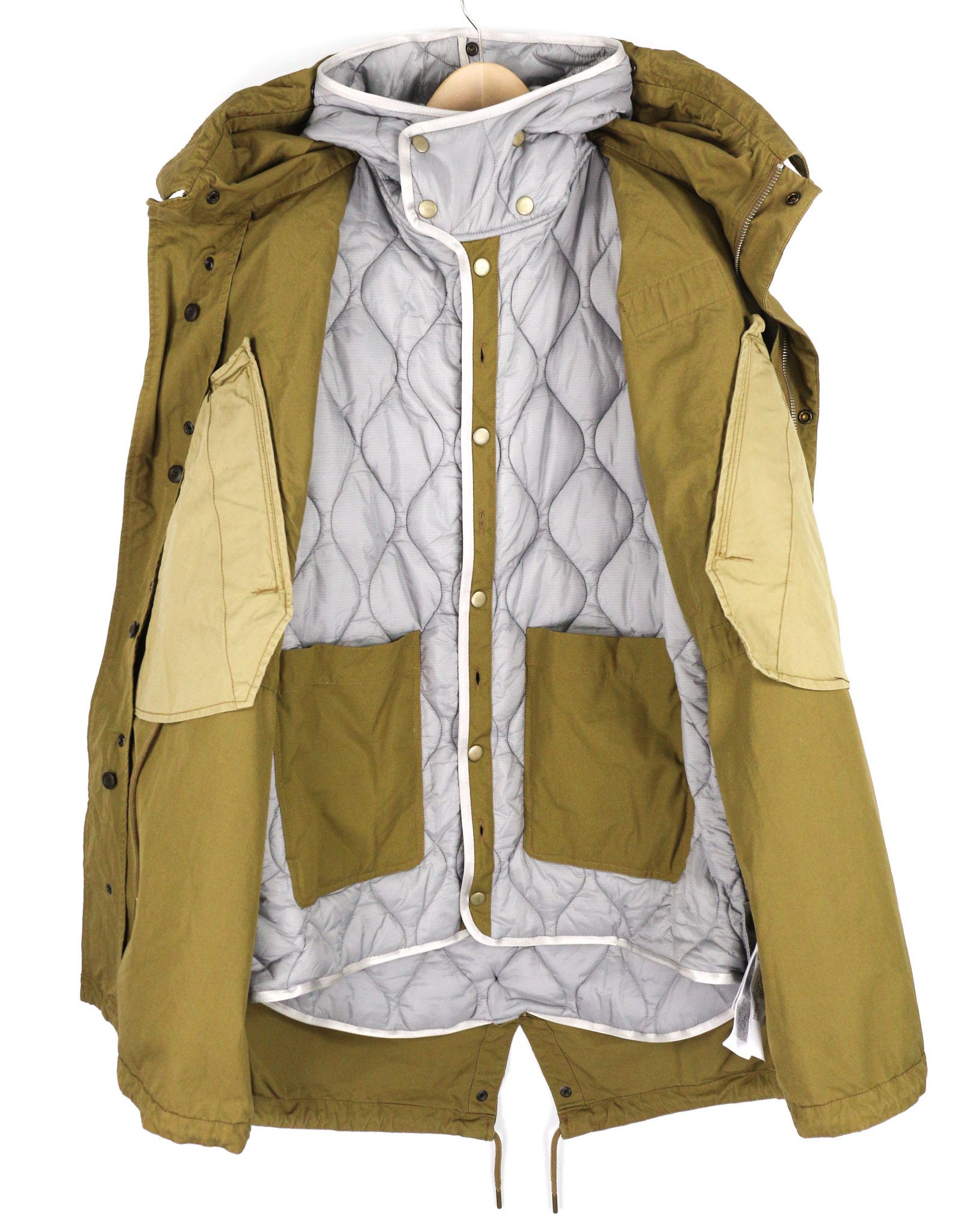 Diesel W-MILES M Brown Removable Lining Hooded Jacket 40045 Size US M / EU 48-50 / 2 - 5 Thumbnail