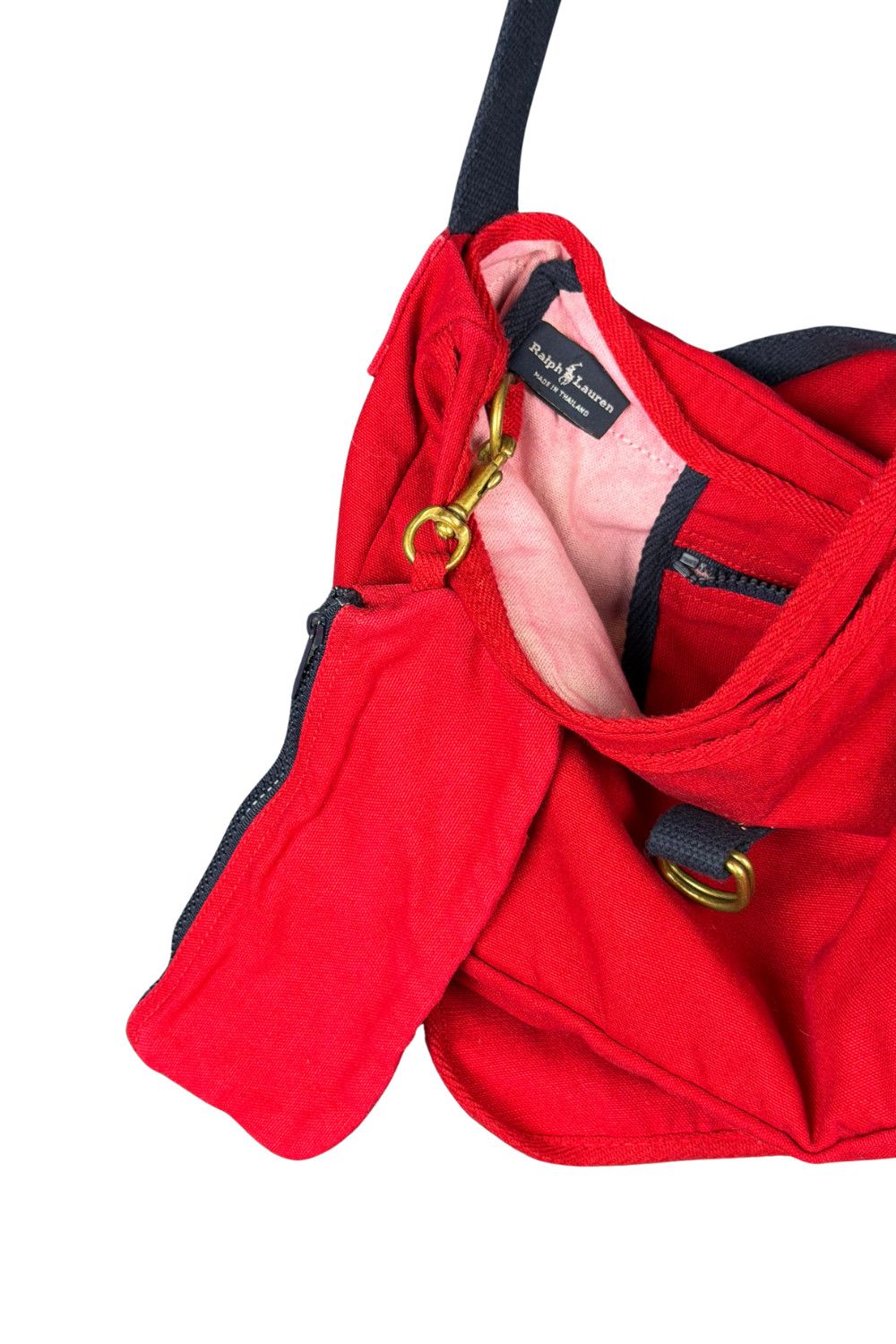 Polo Ralph Lauren Vintage Polo Ralph Lauren Polo Bear Ski Messenger Bag 90s Size ONE SIZE - 7 Thumbnail