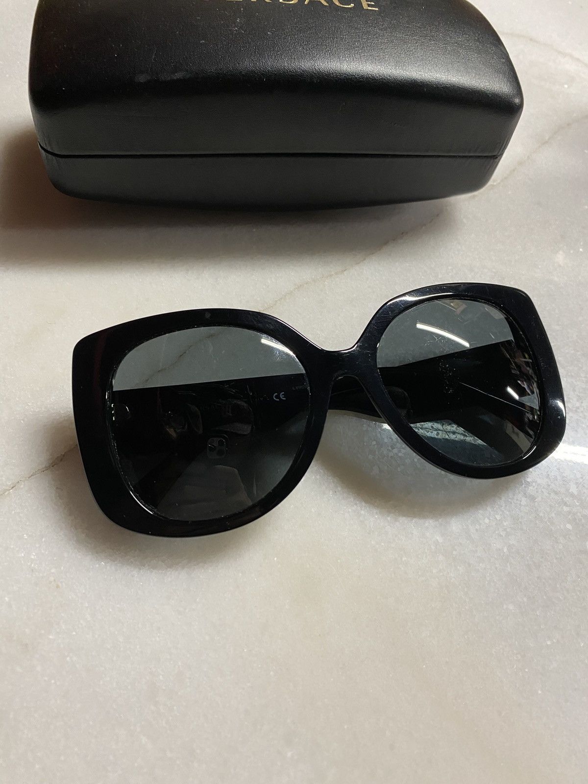 Designer Versace Black Medusa Logo Sunglasses Shades Size ONE SIZE - 7 Thumbnail