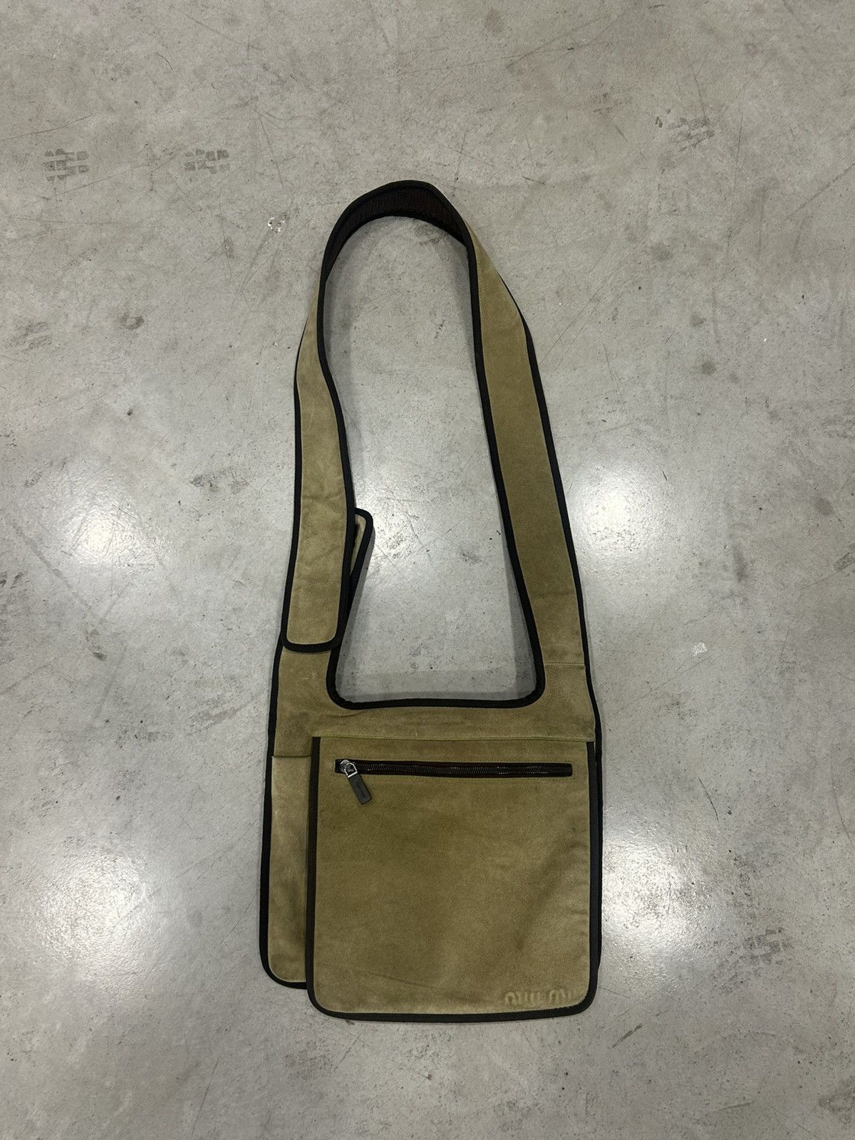 Miu Miu Miu Miu Sling/Shoulder Bag (- Nylon & Suede - SS1999) Size ONE SIZE - 2 Thumbnail