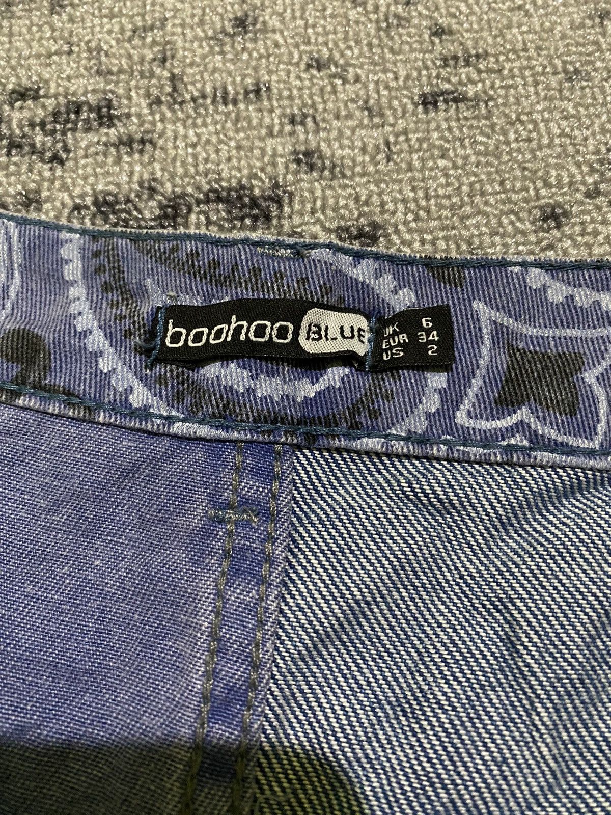 Hysteric Glamour Y2k boohoo blue “Kapital style” paisley pants Size US 30 / EU 46 - 6 Thumbnail