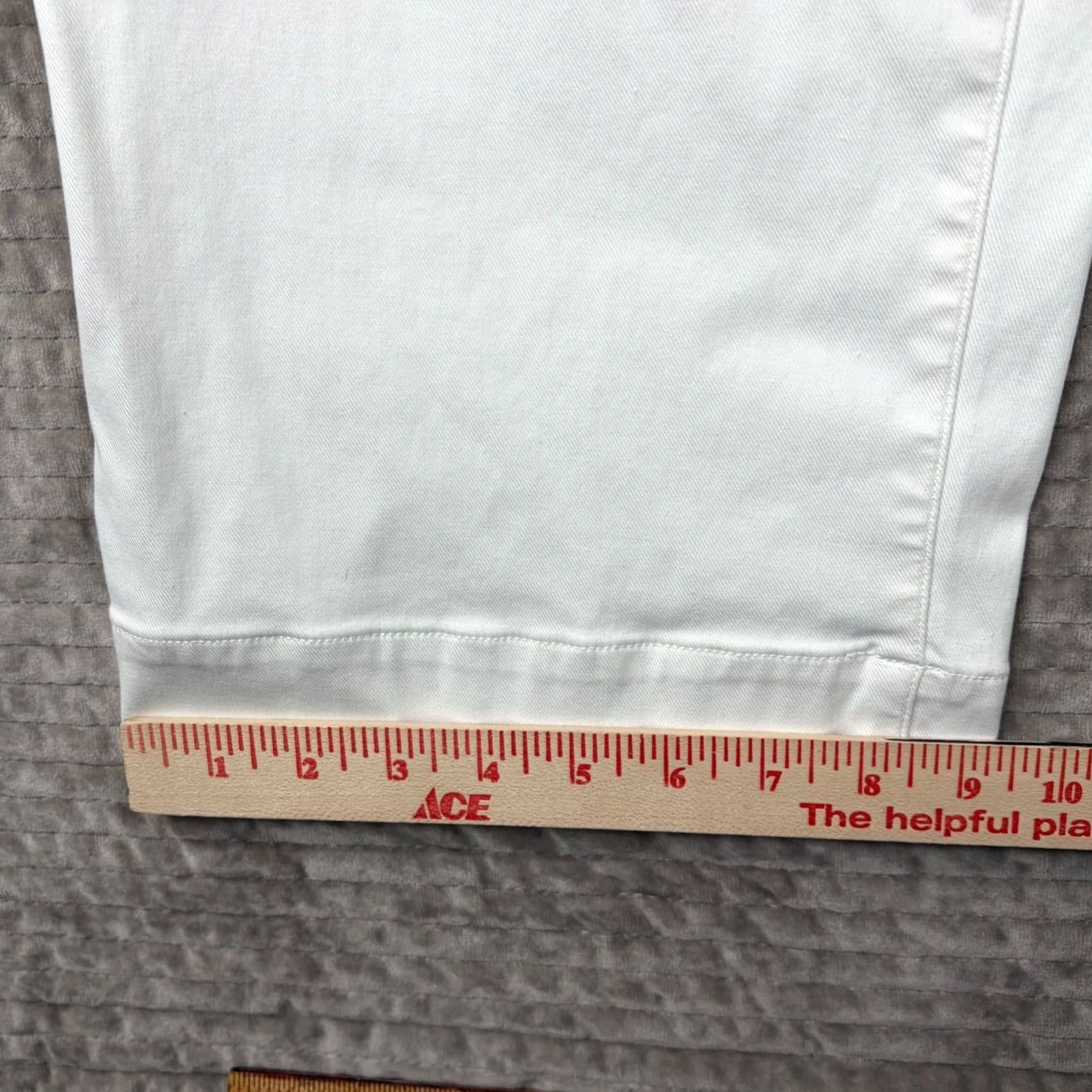 Spanx Spanx Stretch Twill Wide Leg Crop Pants White Pull On Womens Medium 20312T Size 32" / US 10 / IT 46 - 3 Thumbnail