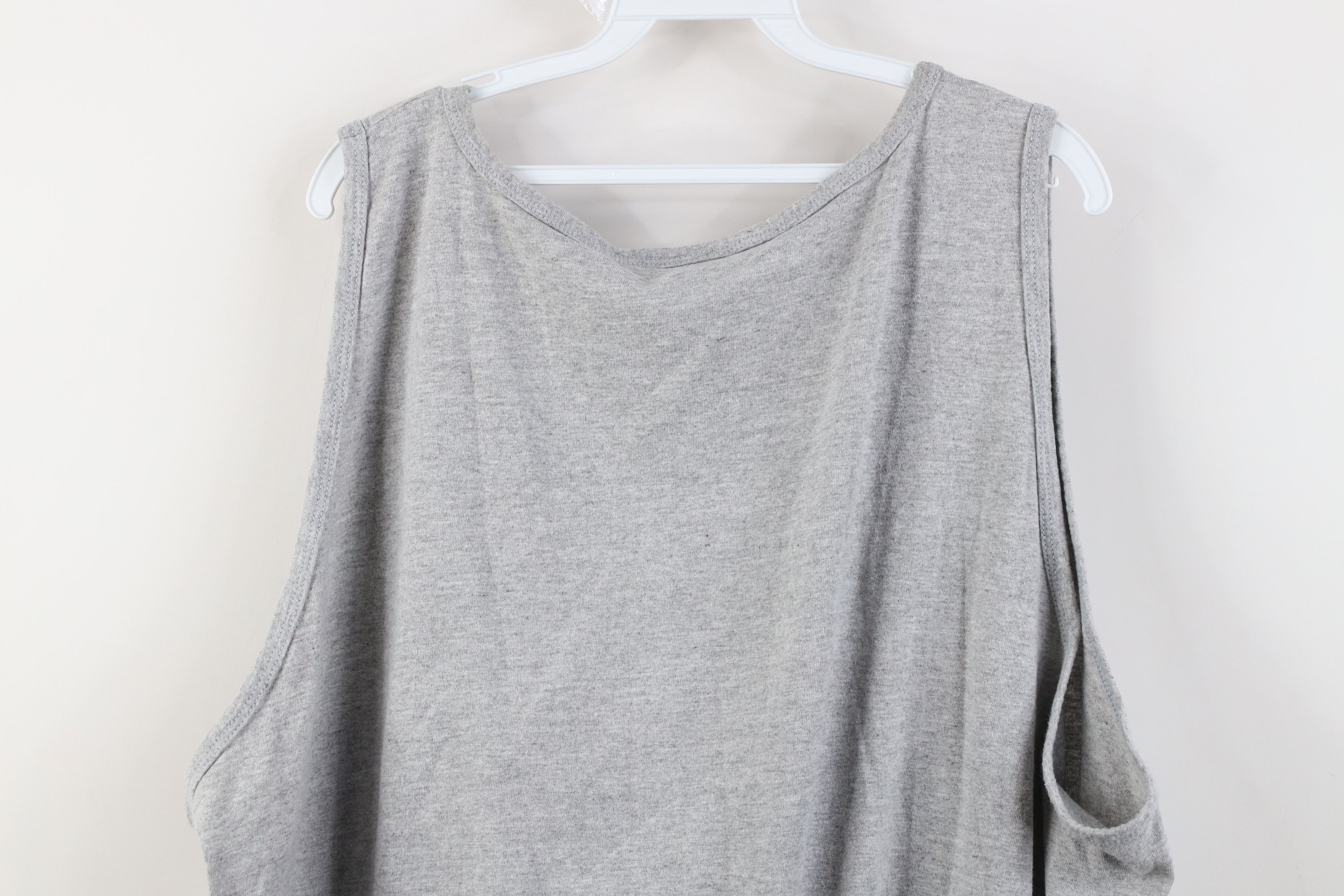 Vintage Vintage 90s Streetwear Cotton Tank Top T-Shirt Heather Gray Size US XXL / EU 58 / 5 - 10 Thumbnail