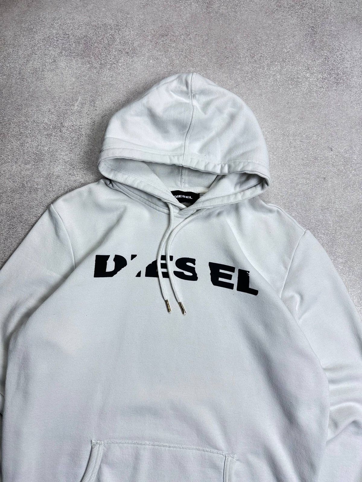 Diesel Vintage Diesel Spellout Boxy Hoodie Mens Rare M Size US M / EU 48-50 / 2 - 3 Thumbnail