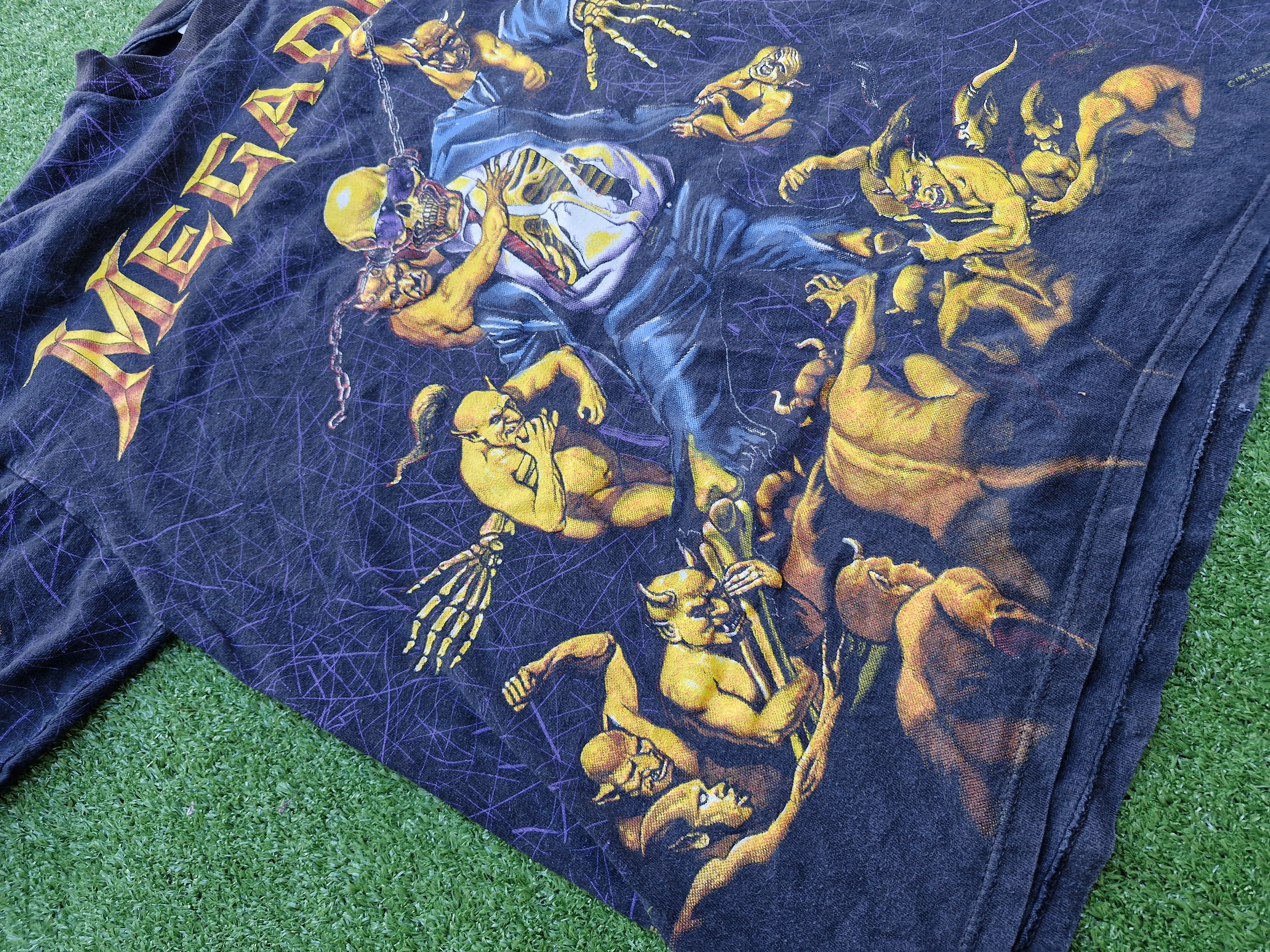 Vintage Vintage MegaDeth 90' t-shirt Ed Repka Opium og rare Size US XL / EU 56 / 4 - 2 Thumbnail
