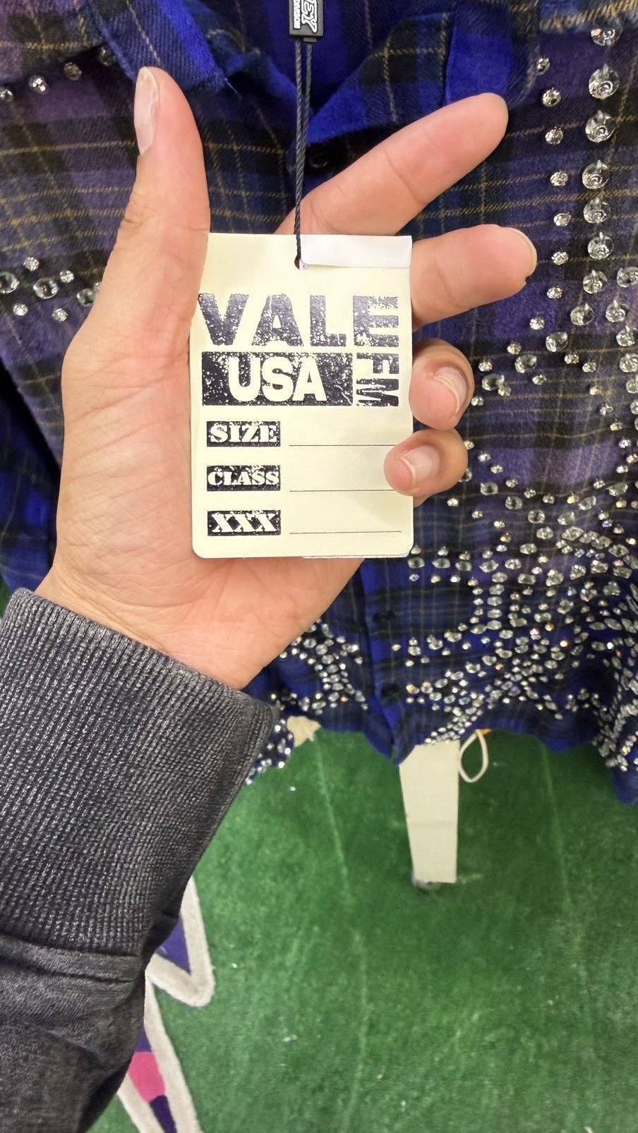 Vale Vale blue inferno diamond flannel shirt Size US M / EU 48-50 / 2 - 3 Thumbnail