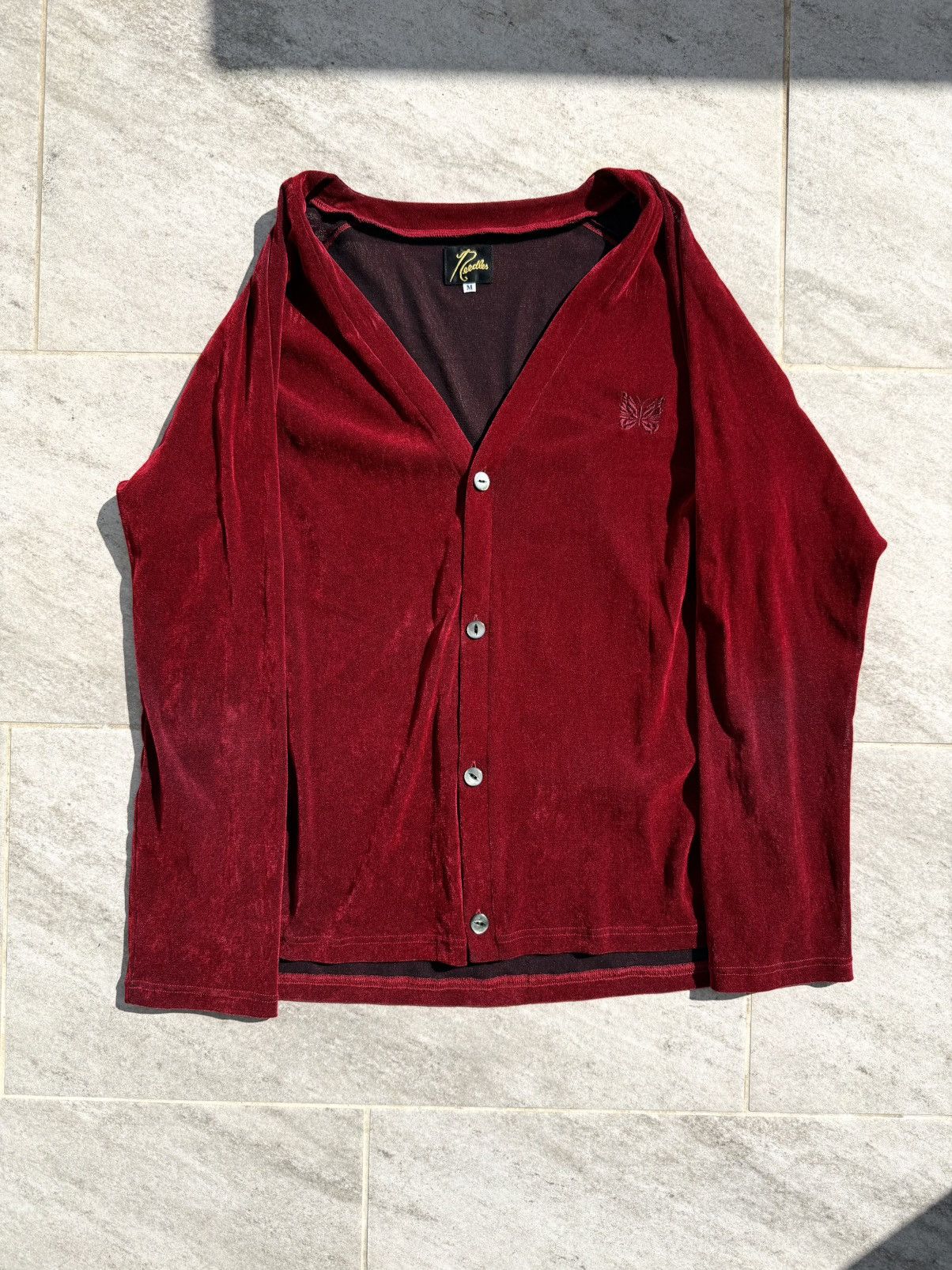 Needles Needles Red Velvet Cardigan Size US M / EU 48-50 / 2 - 1 Thumbnail