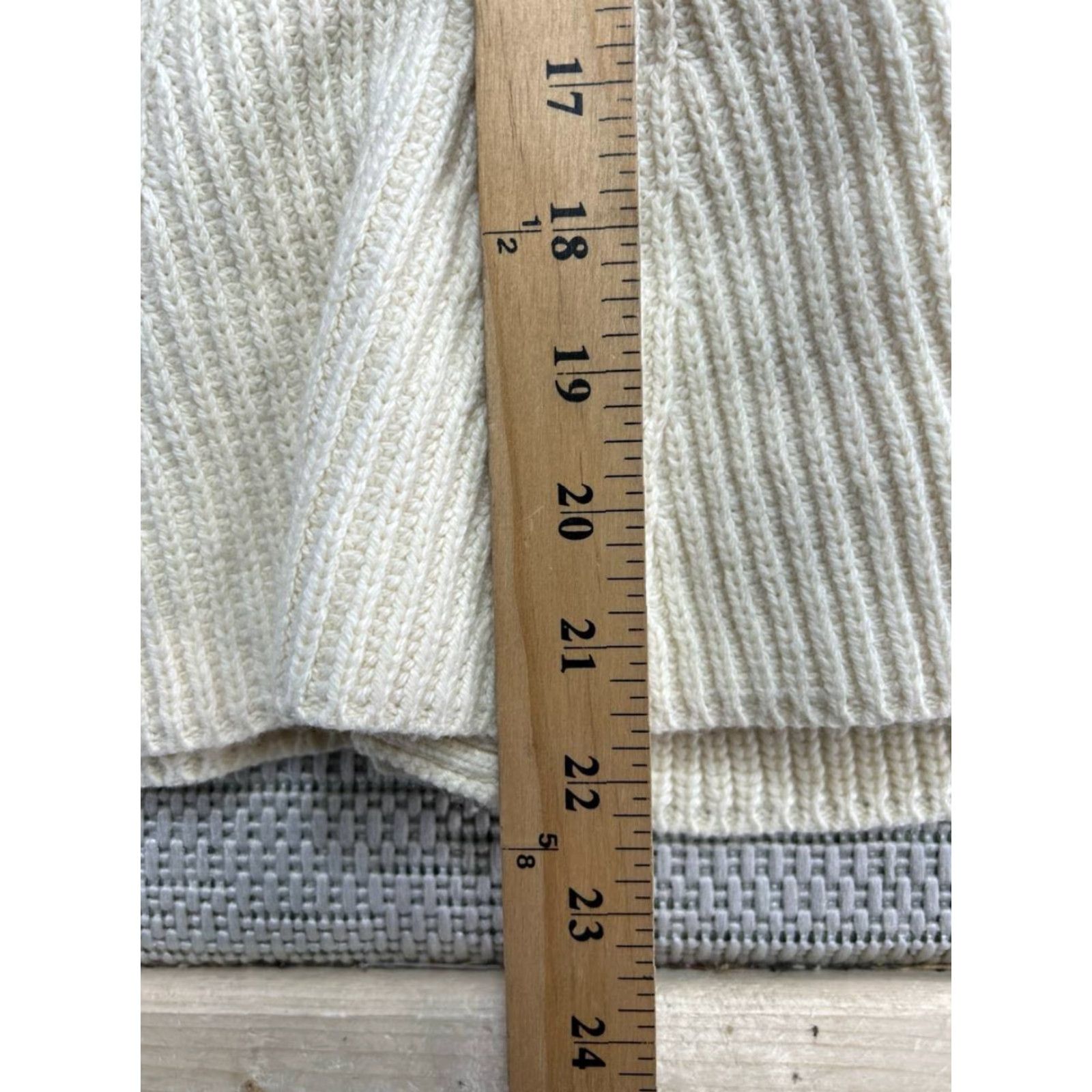 Vintage Maeve Cardigan Sweater Women XXS Beige Cotton Cable Knit Belted Casual New Size XXS / US 00 / IT 34 - 7 Thumbnail