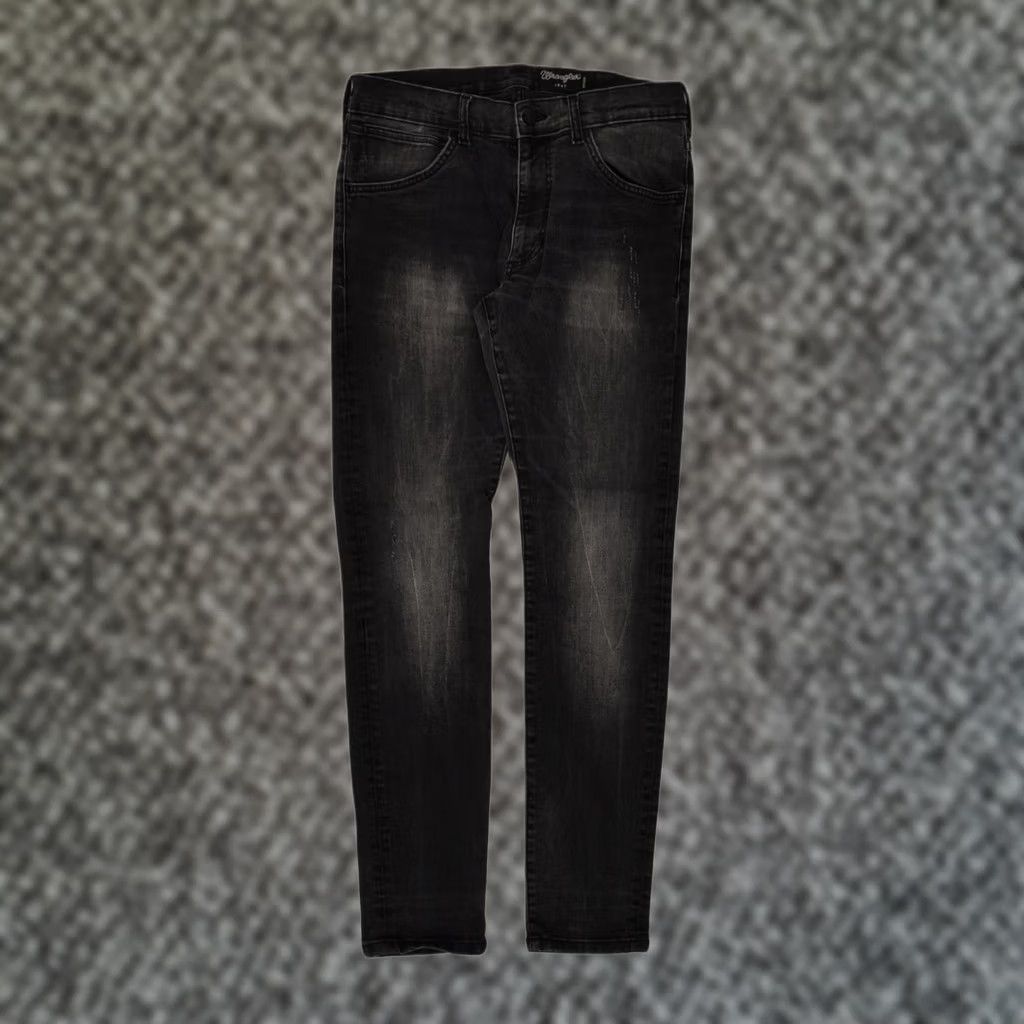 Wrangler WRANGLER Womens Bryson Skinny Jeans Black Cotton W30 L30 Size 30" / US 8 / IT 44 - 1 Thumbnail