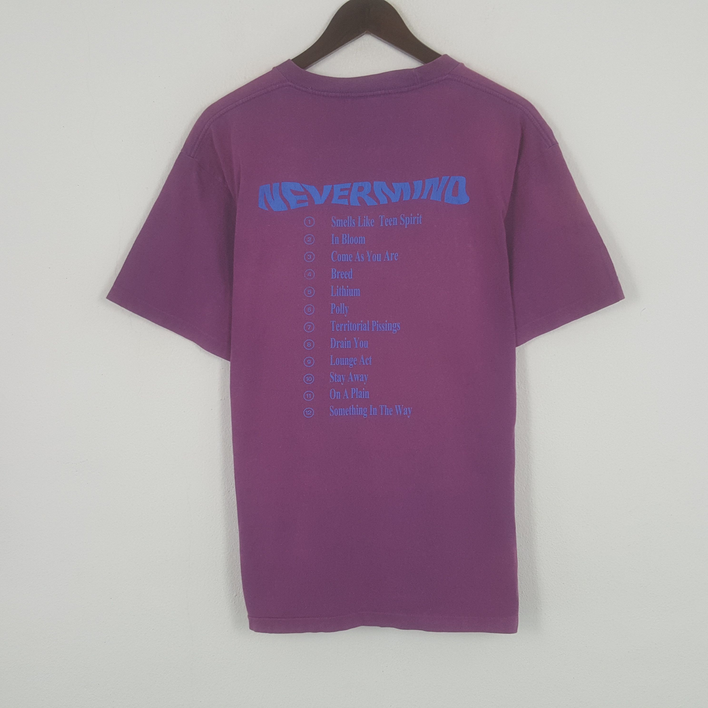 Band Tees × Nirvana × Vintage Vintage Nirvana Nevermind American Rock Band Tshirt Size US L / EU 52-54 / 3 - 3 Thumbnail