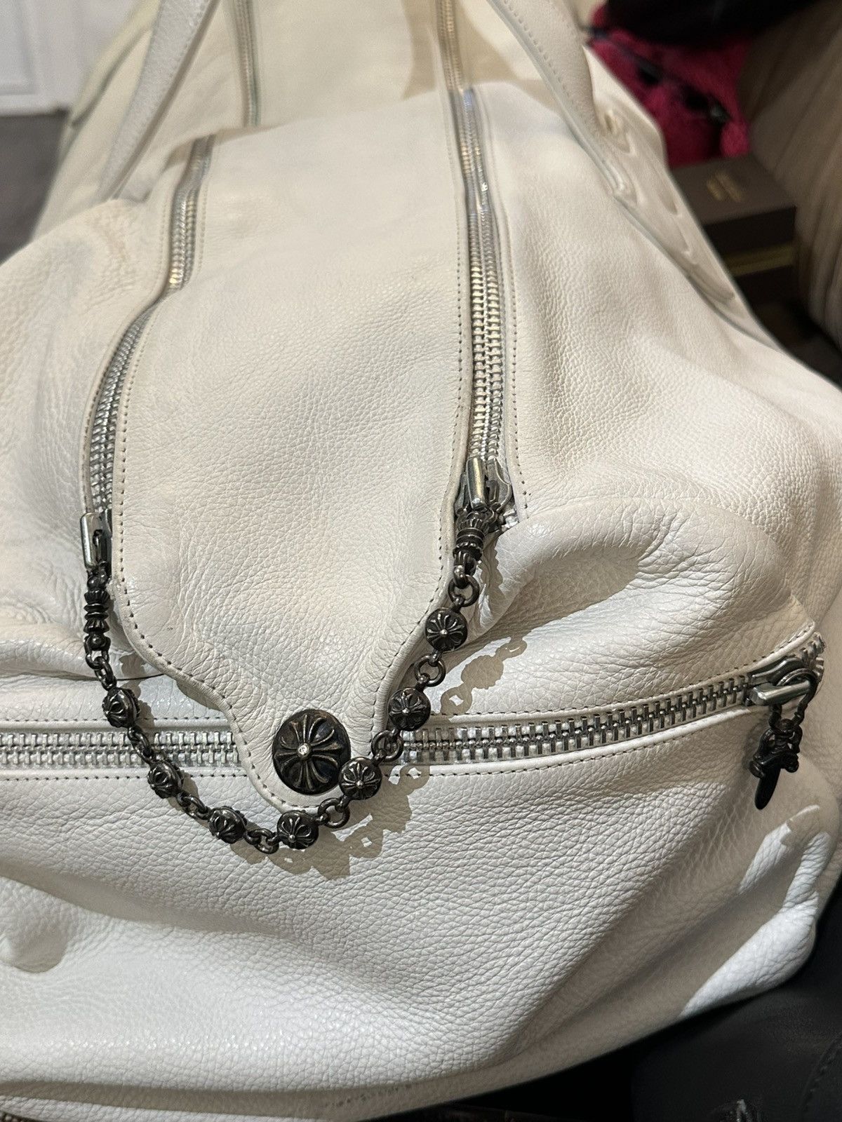 Chrome Hearts CHROME HEARTS XXXL WHITE FLUR DUFFLE Size ONE SIZE - 7 Thumbnail