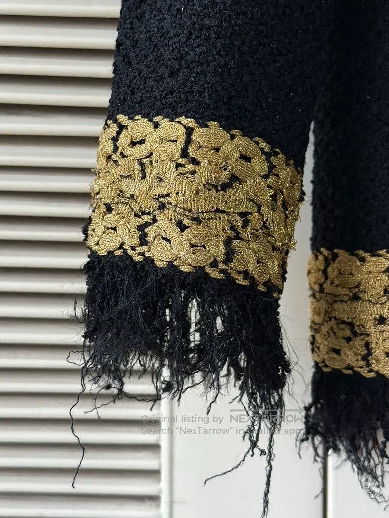 Chanel Chanel Metropolitan Series Black Gold-plated Jacket Size XXS / US 00 / IT 34 - 6 Thumbnail