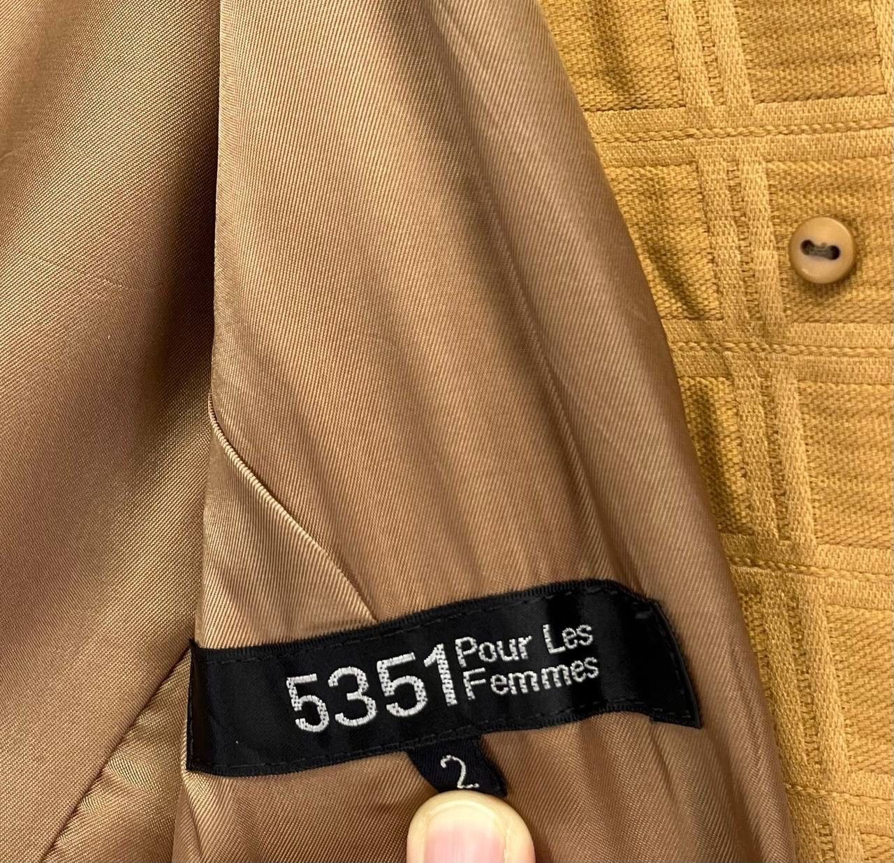 5351 POUR LES HOMMES Vintage 5351 Pour Les Hommes Trench Coat Long Jacket Size S / US 4 / IT 40 - 8 Thumbnail