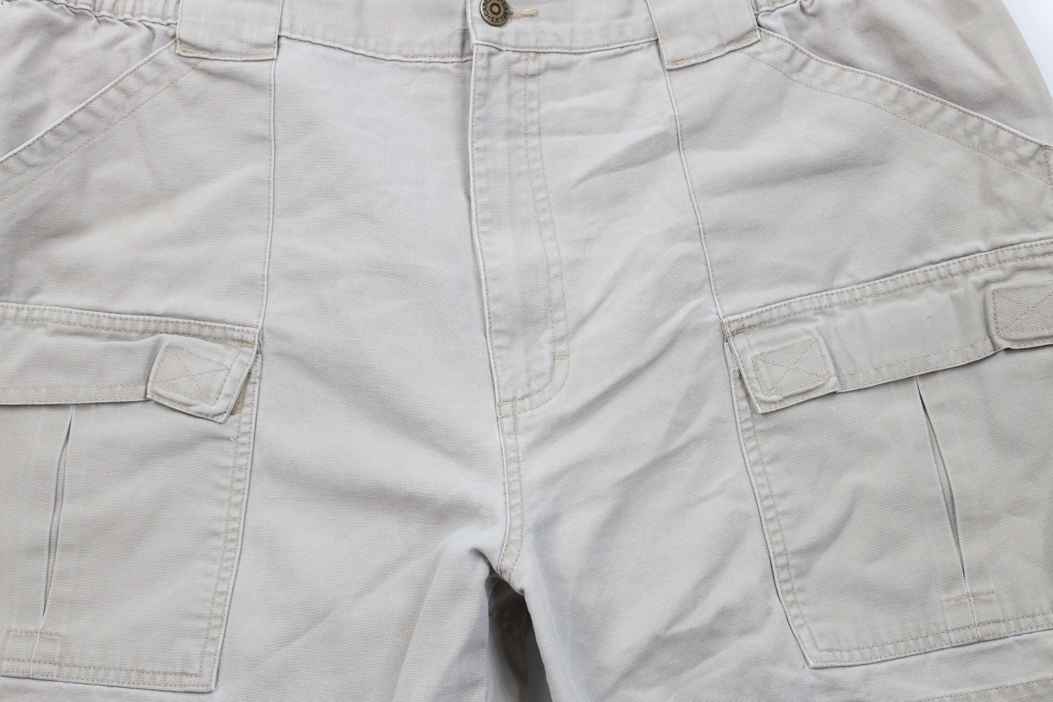 Cabelas × Vintage Vintage Cabelas Above Knee Canvas Cargo Shorts Gray Cotton Size US 40 / EU 56 - 3 Thumbnail