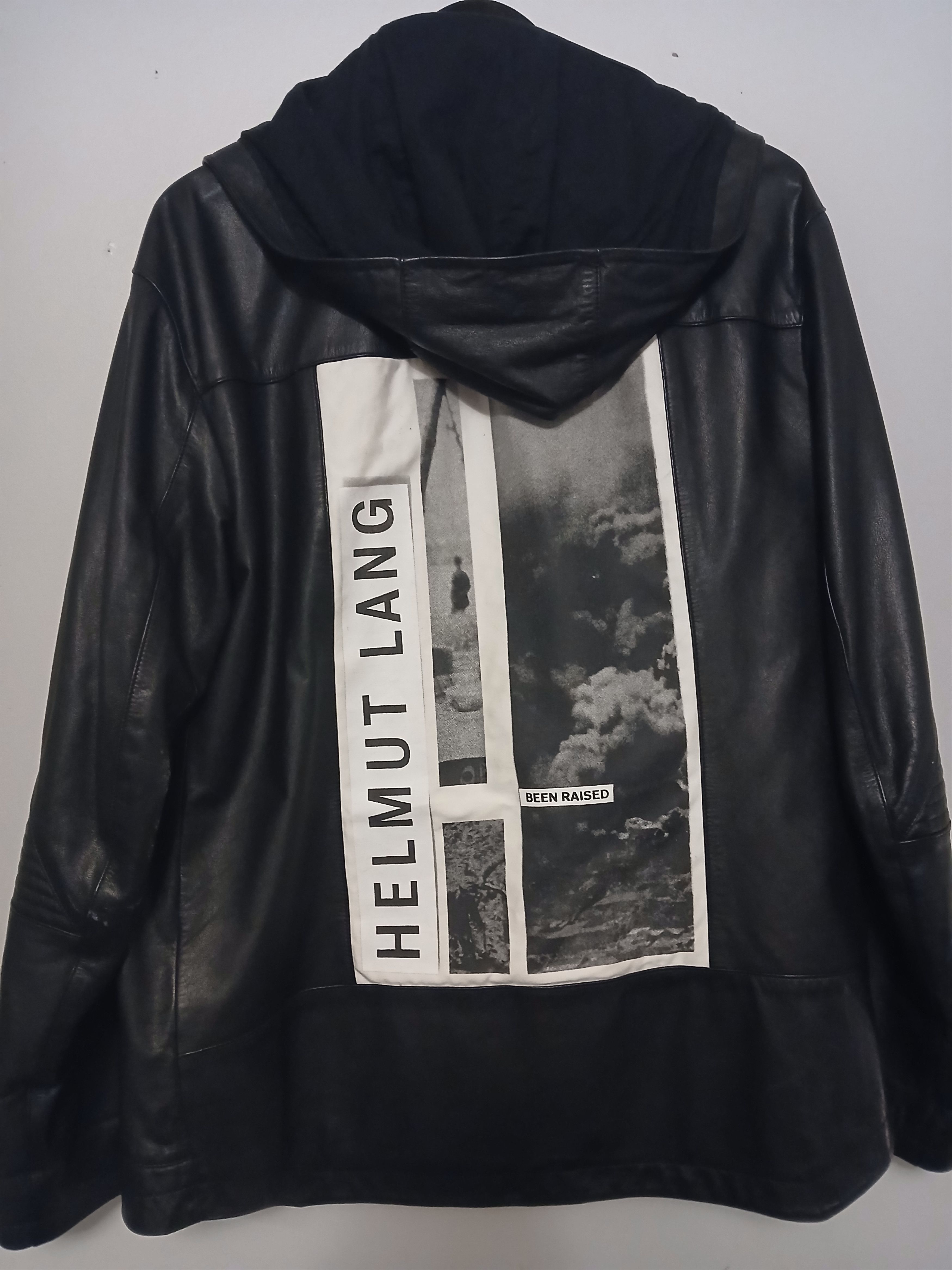 Helmut Lang × Travis Scott Travis Scott X Helmut Lang Leather Jacket Hooded Size US L / EU 52-54 / 3 - 3 Thumbnail