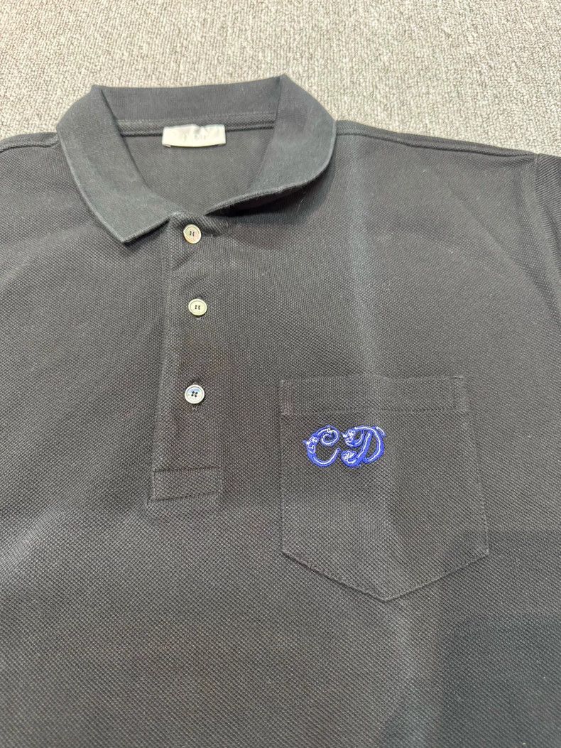 Dior Dior Solid color letter print pocket short-sleeved Polo sh Size US XL / EU 56 / 4 - 4 Thumbnail