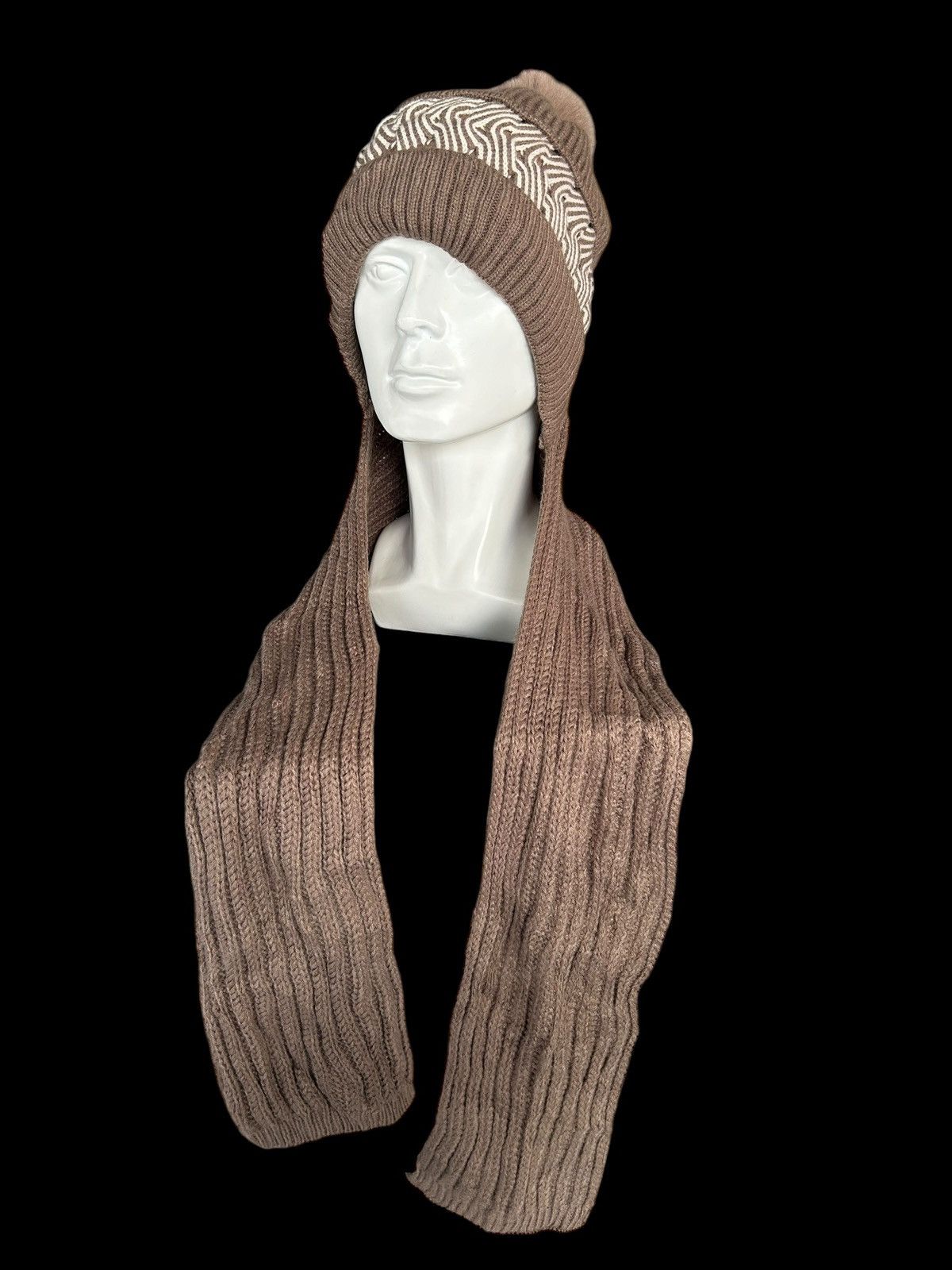 Japanese Brand × Kapital × Vintage Balaclava Masked Japanese Style Rare big Beanie ☠️🎌🎌 Size ONE SIZE - 5 Thumbnail