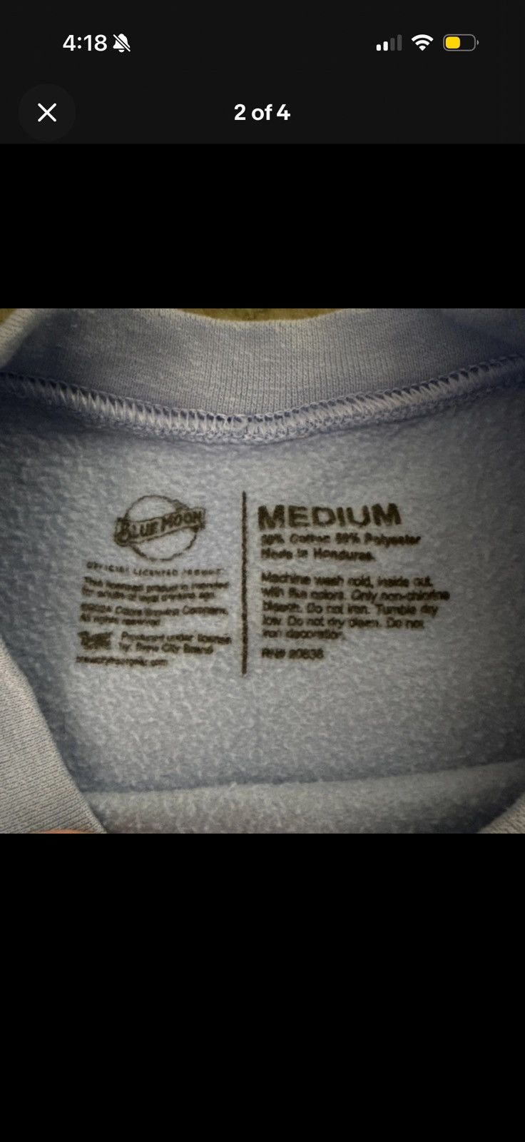 Other Blue moon sweatshirt Mens Medium Size US M / EU 48-50 / 2 - 2 Thumbnail
